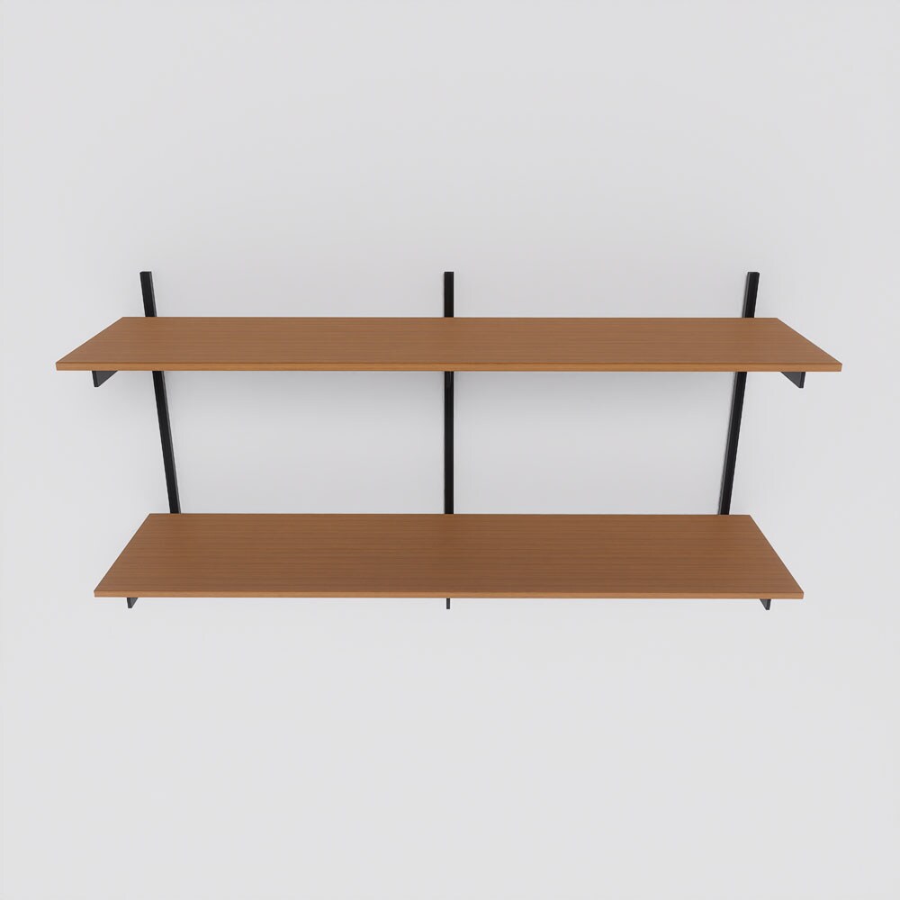 Modern Shelving ALUMWAL-1248-BW Wall-Mounted-Shelving - View #4