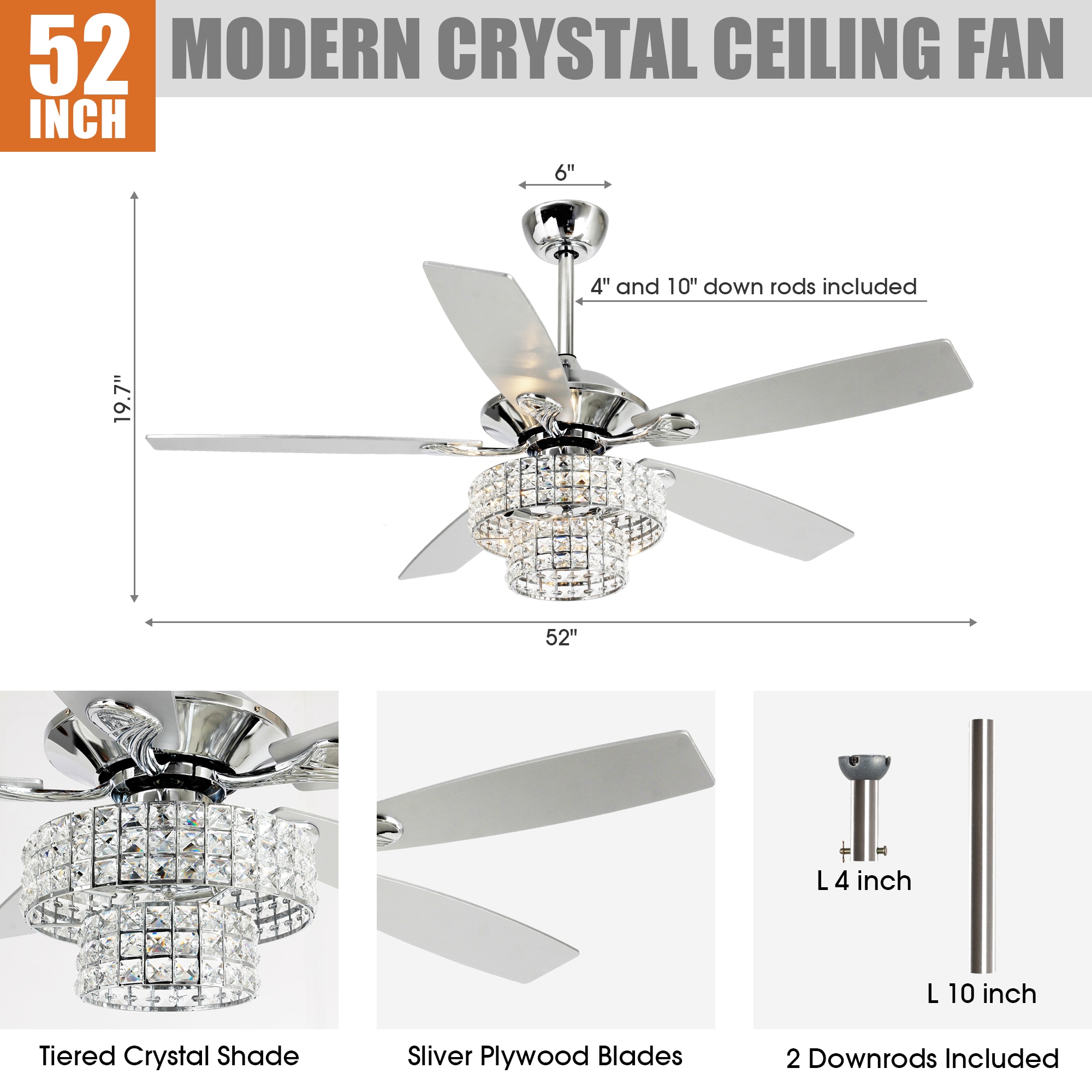 Parrot Uncle F6215110V Ceiling-Fans - View #3