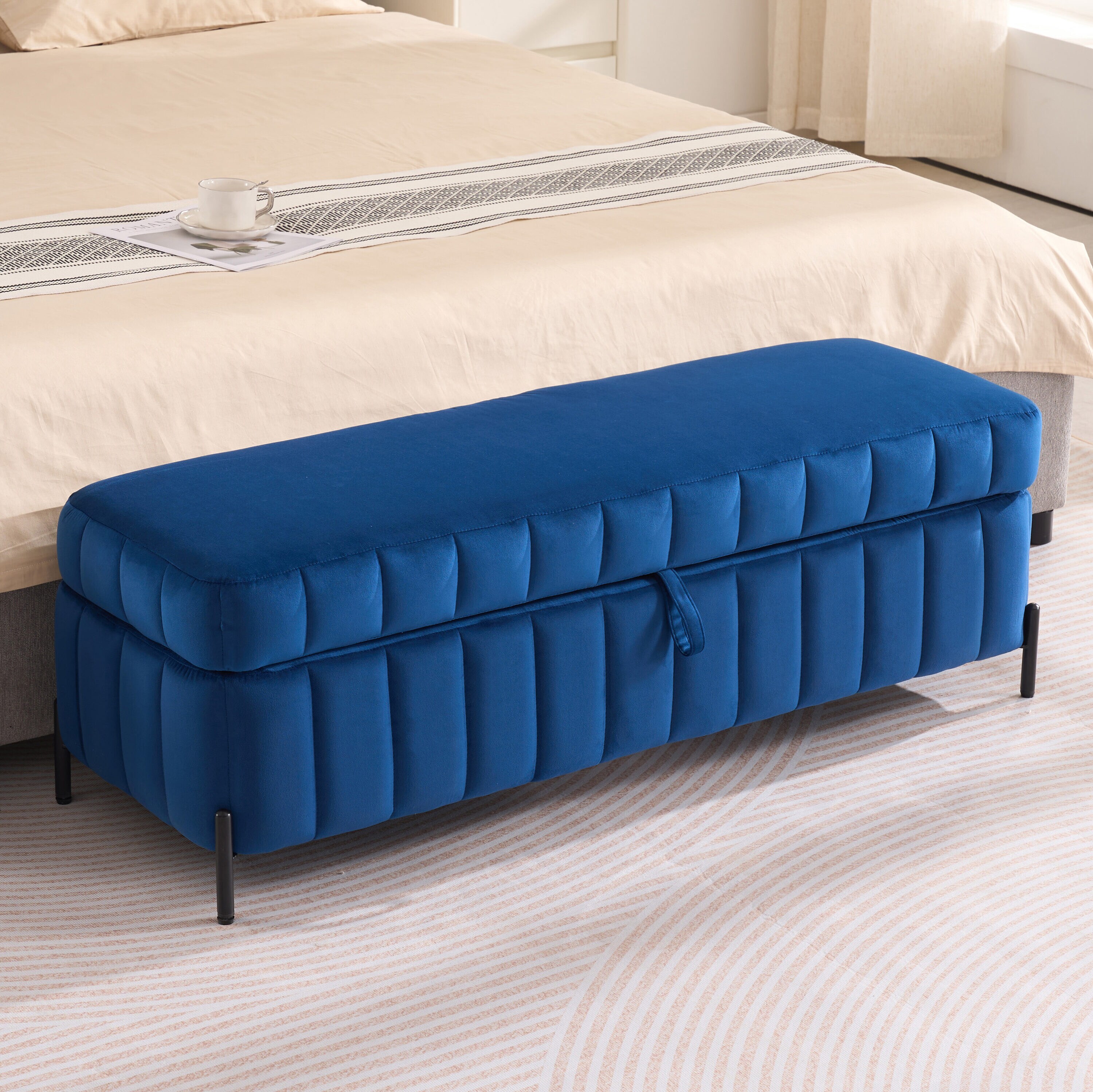 Hrinhom HC-S4114-NAVY bench - View #2