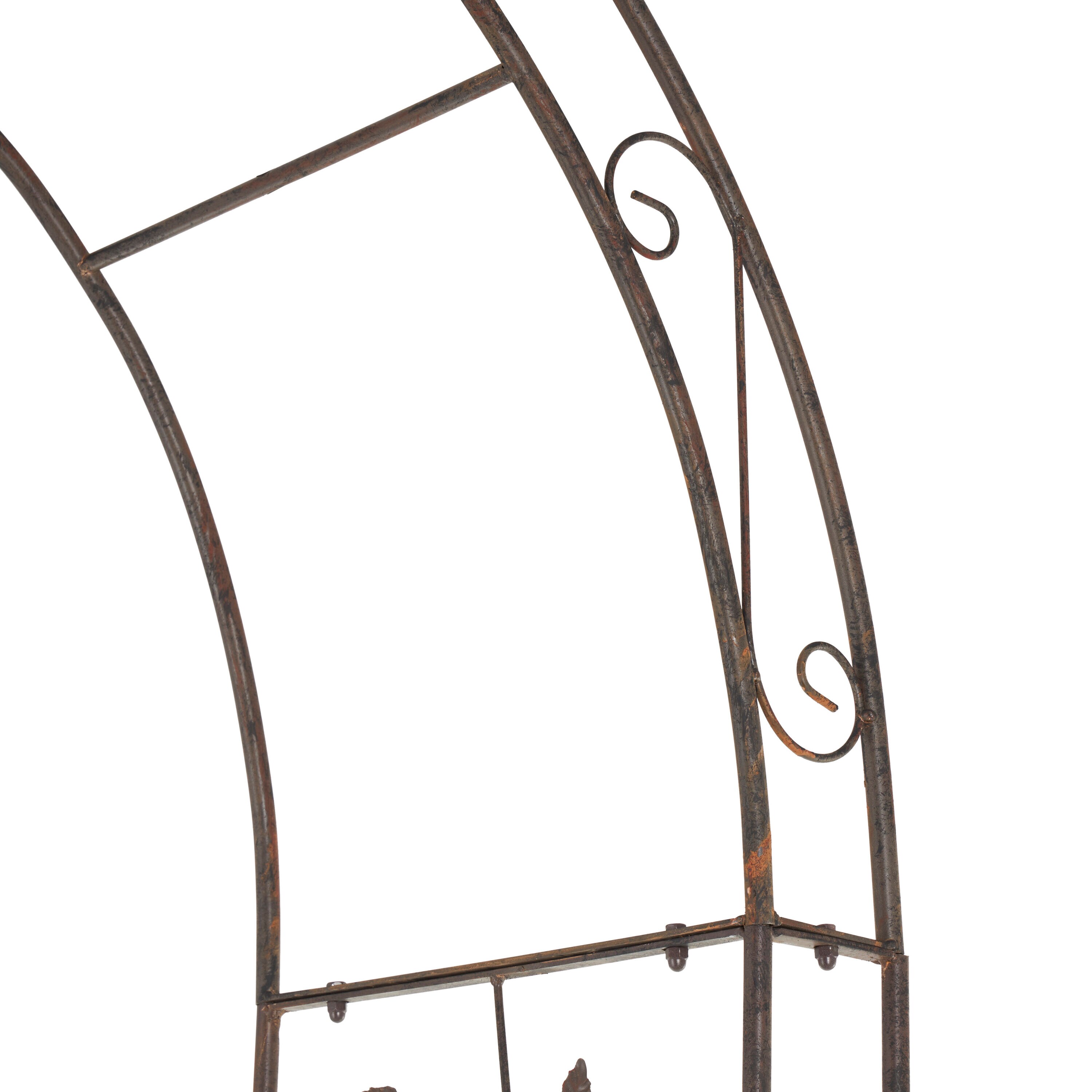 Grayson Lane 1.7-ft W x 7.75-ft H Bronze Arched Garden Arbor 822393 at ...