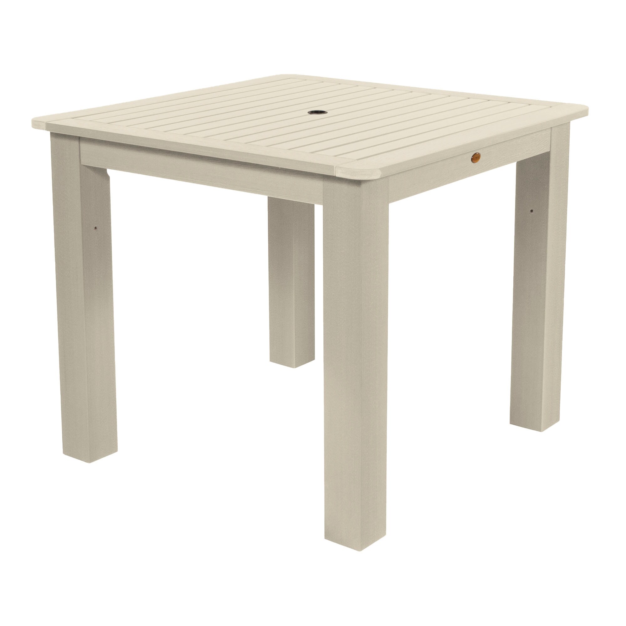 highwood AD-CTB44-WAE Square Outdoor Counter Table 42-in W x 42-in L with Umbrella Hole