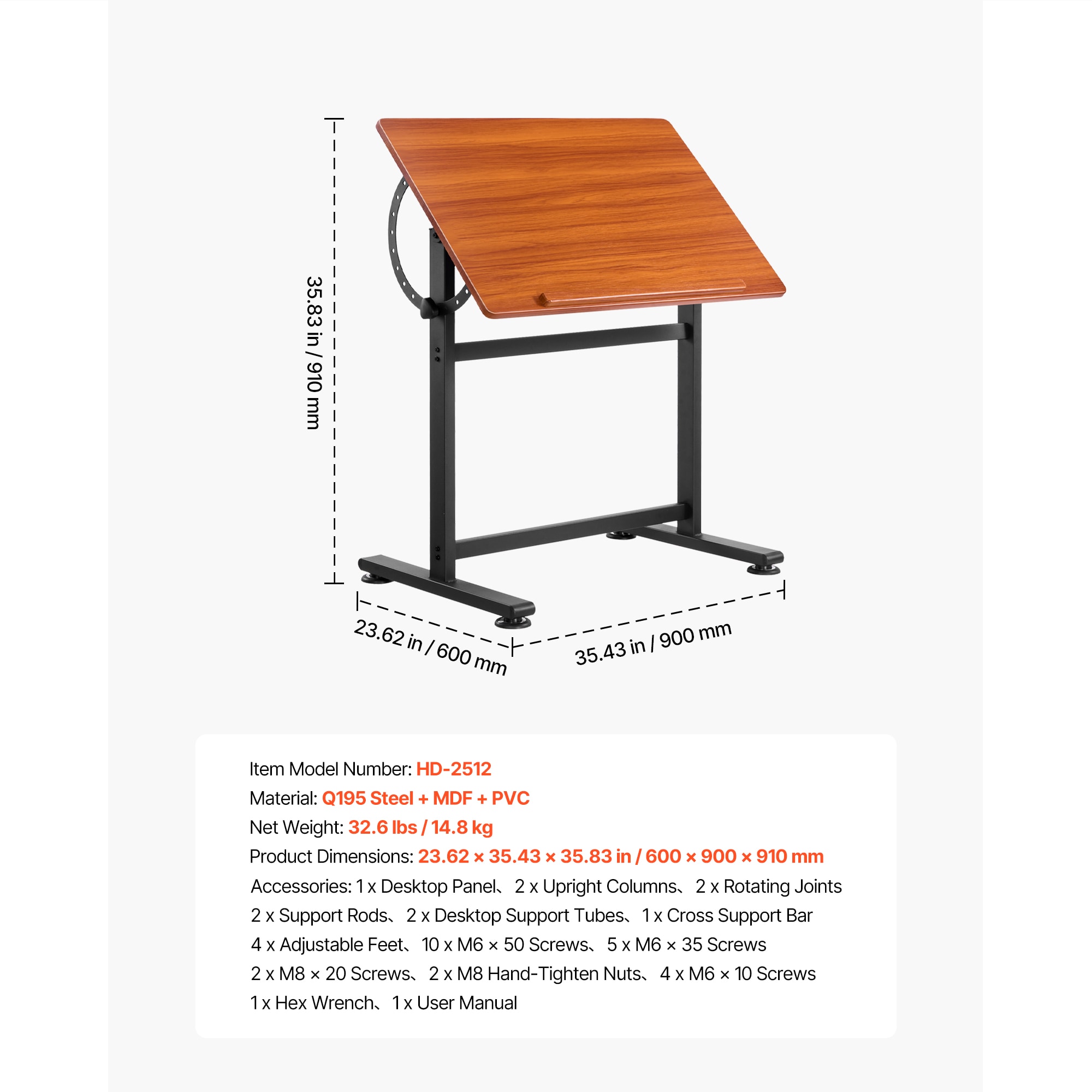 VEVOR SCSJZMZBDDZB14662V0 desks - View #7