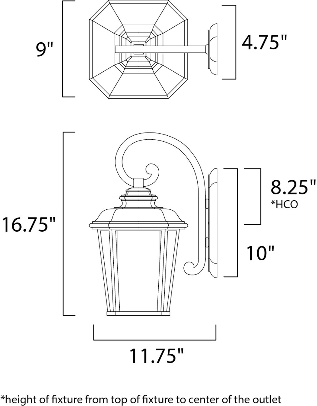 Maxim Lighting 65644WFBO Outdoor-Wall-Lighting - View #2