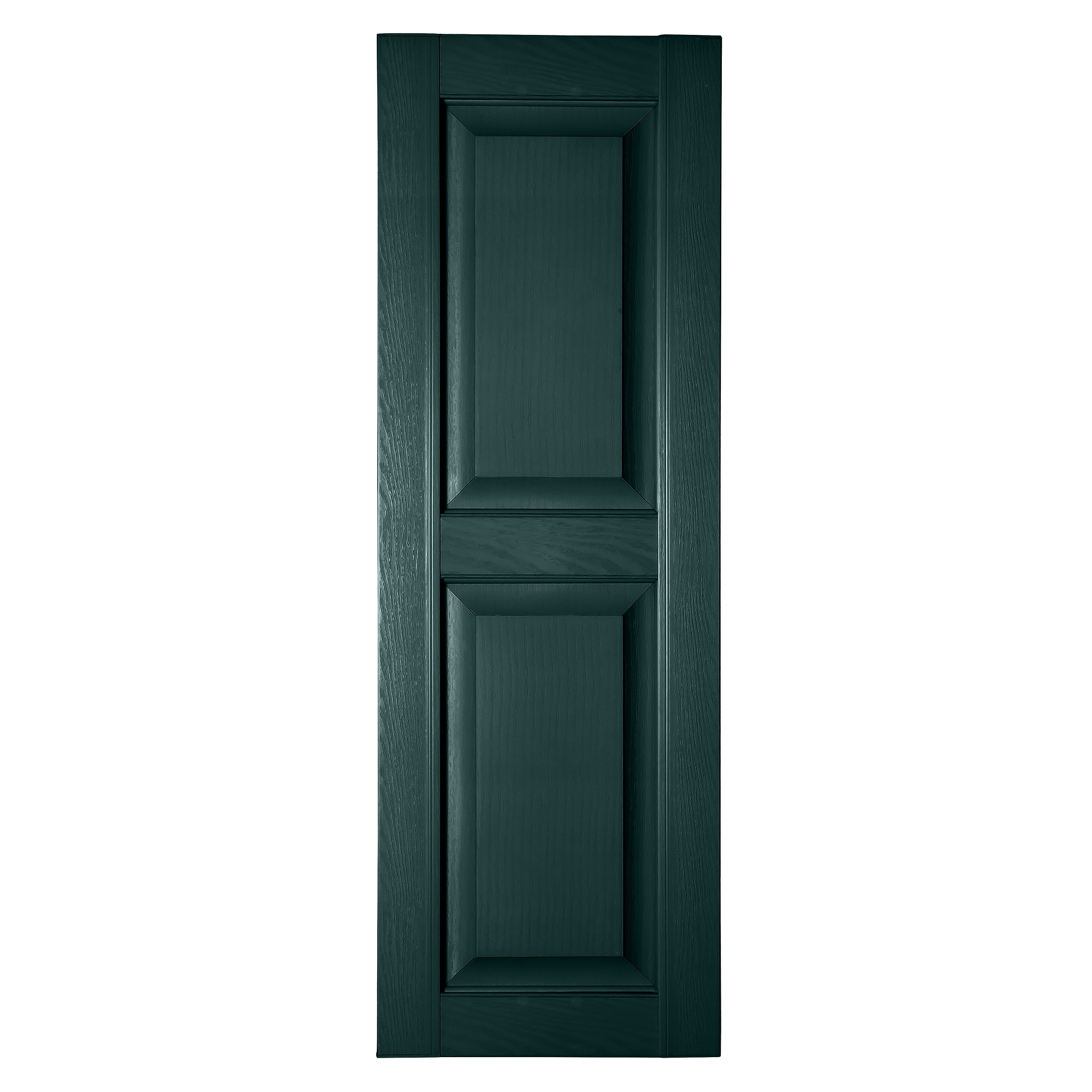 RELIABILT RP1650021 16.25-in W x 50-in H Ebony Green Raised panel Polypropylene Exterior Shutters ( 2 -Pack )