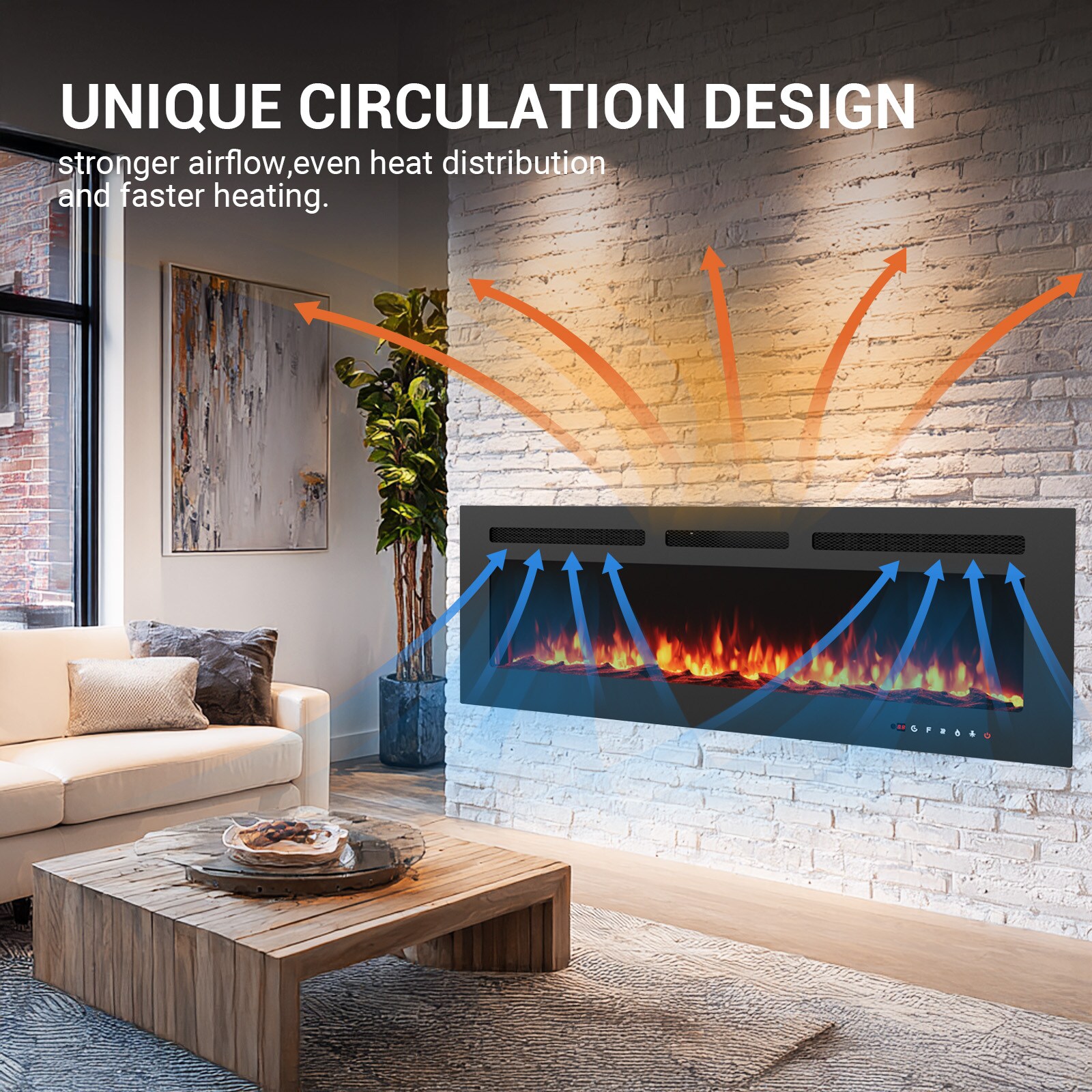 Mojgar LWS-EFBK08N1A002 Electric-Fireplaces - View #7