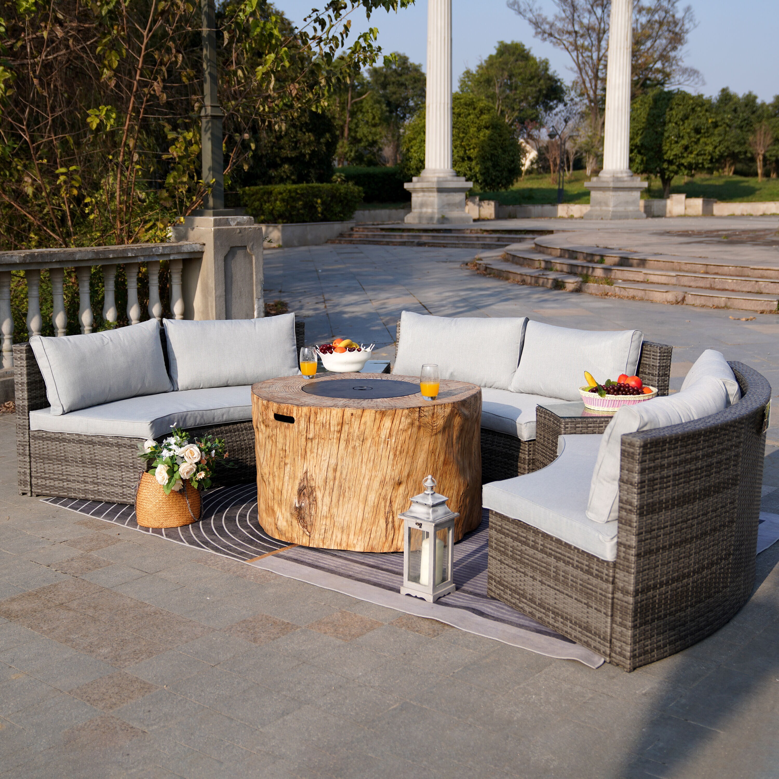 Moda Furnishings MAG-1205B-2180 Patio-Conversation-Sets - View #2