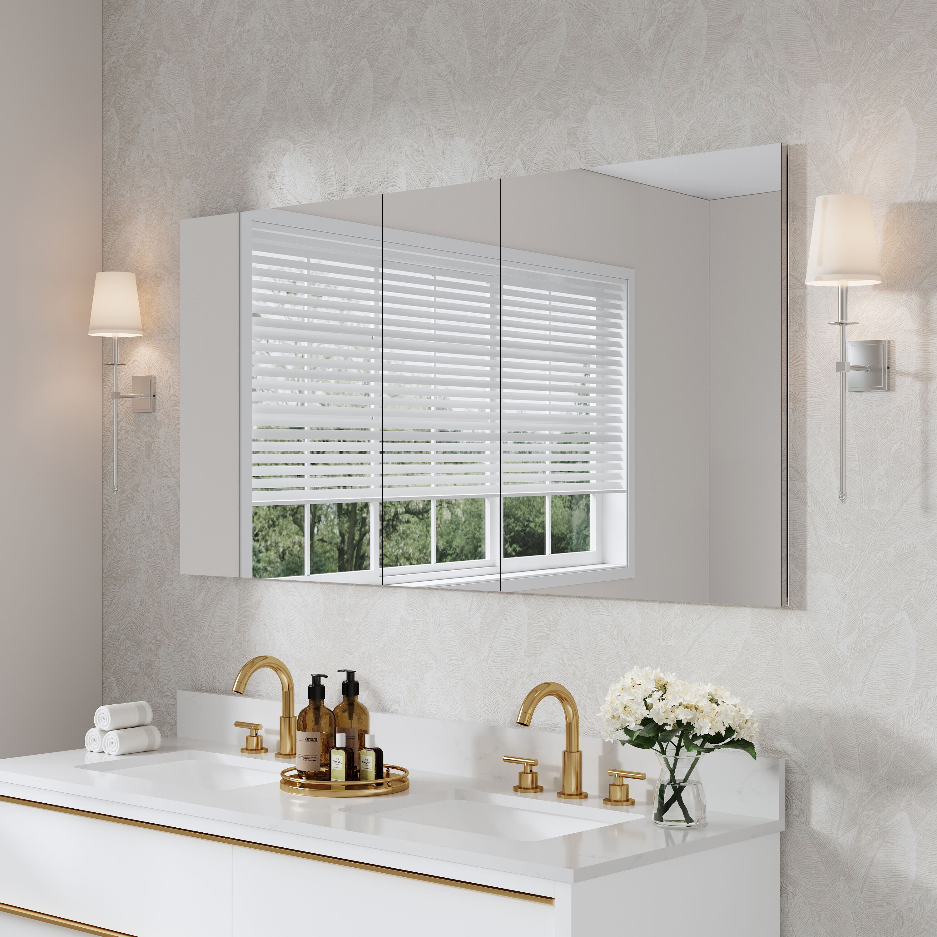 WELLFOR ROSA24TY24L Bathroom-Wall-Cabinets - View #12