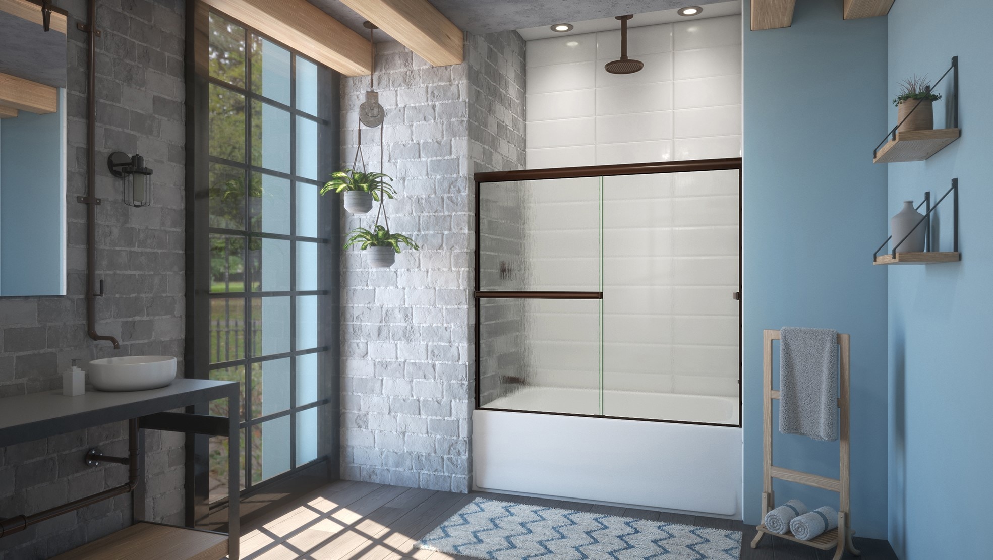 Arizona Shower Door LETE56X5434ORRN Bathtub-Doors - View #2