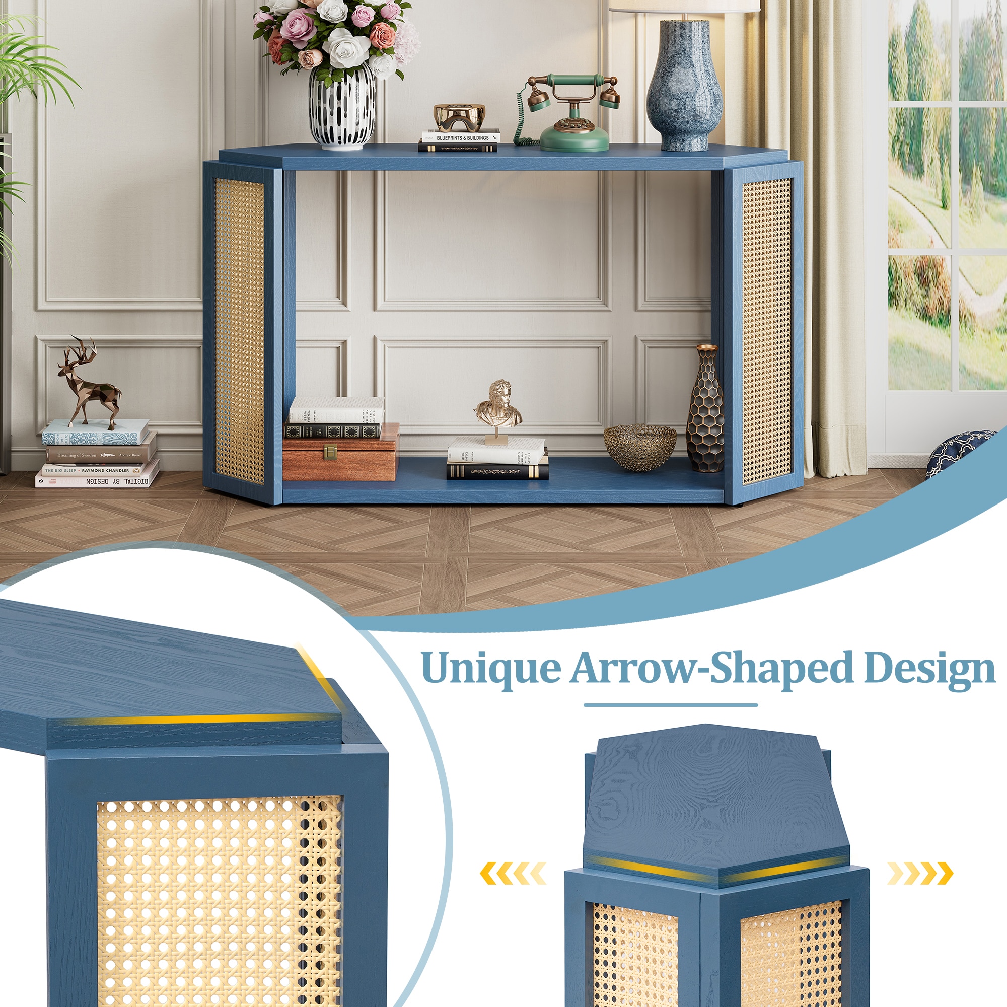 SINOFURN SYA330196BL Console-Sofa-Tables - View #5