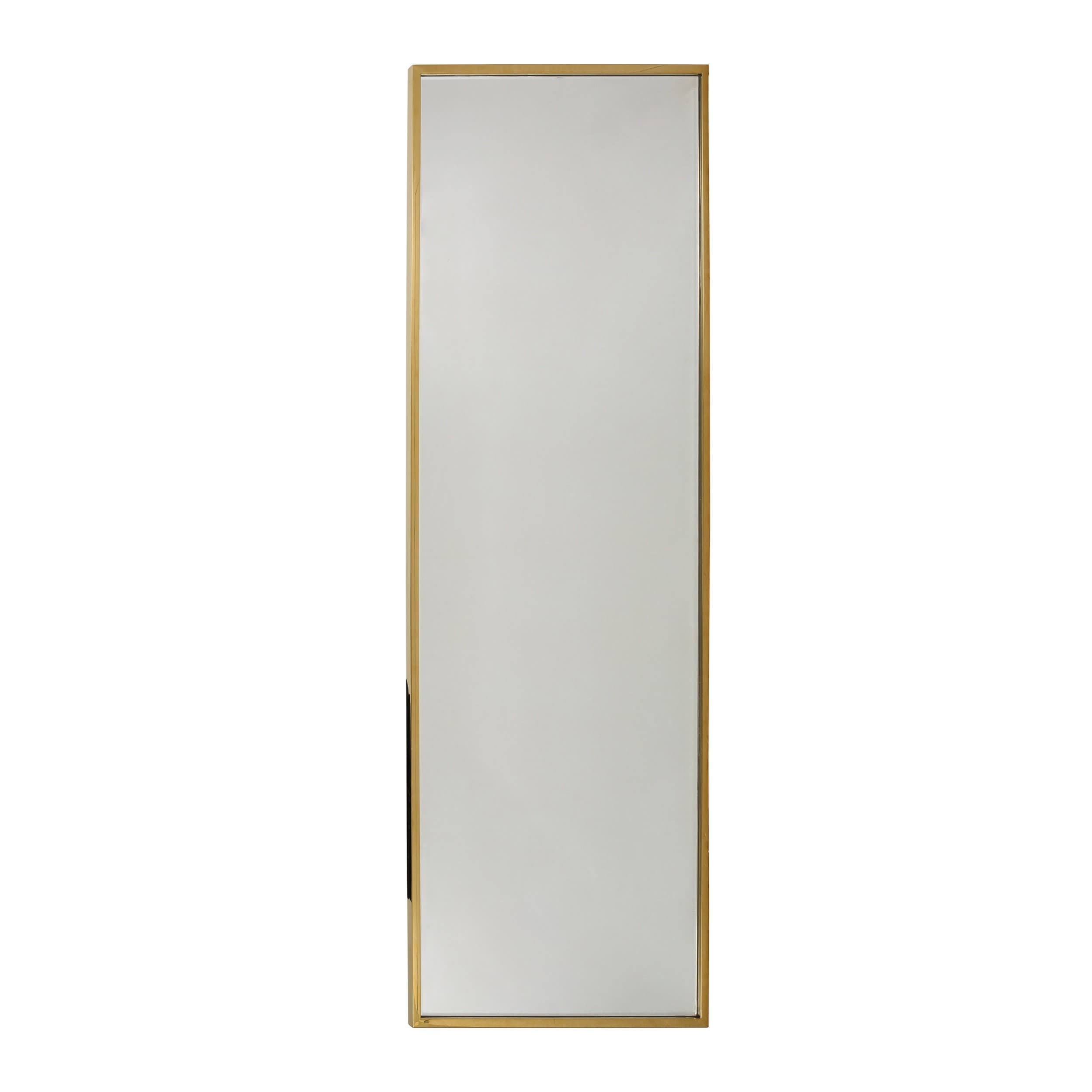 Siavonce XH00GLD 28-in W x 77-in H Rectangle Gold Framed Full Length Floor Mirror