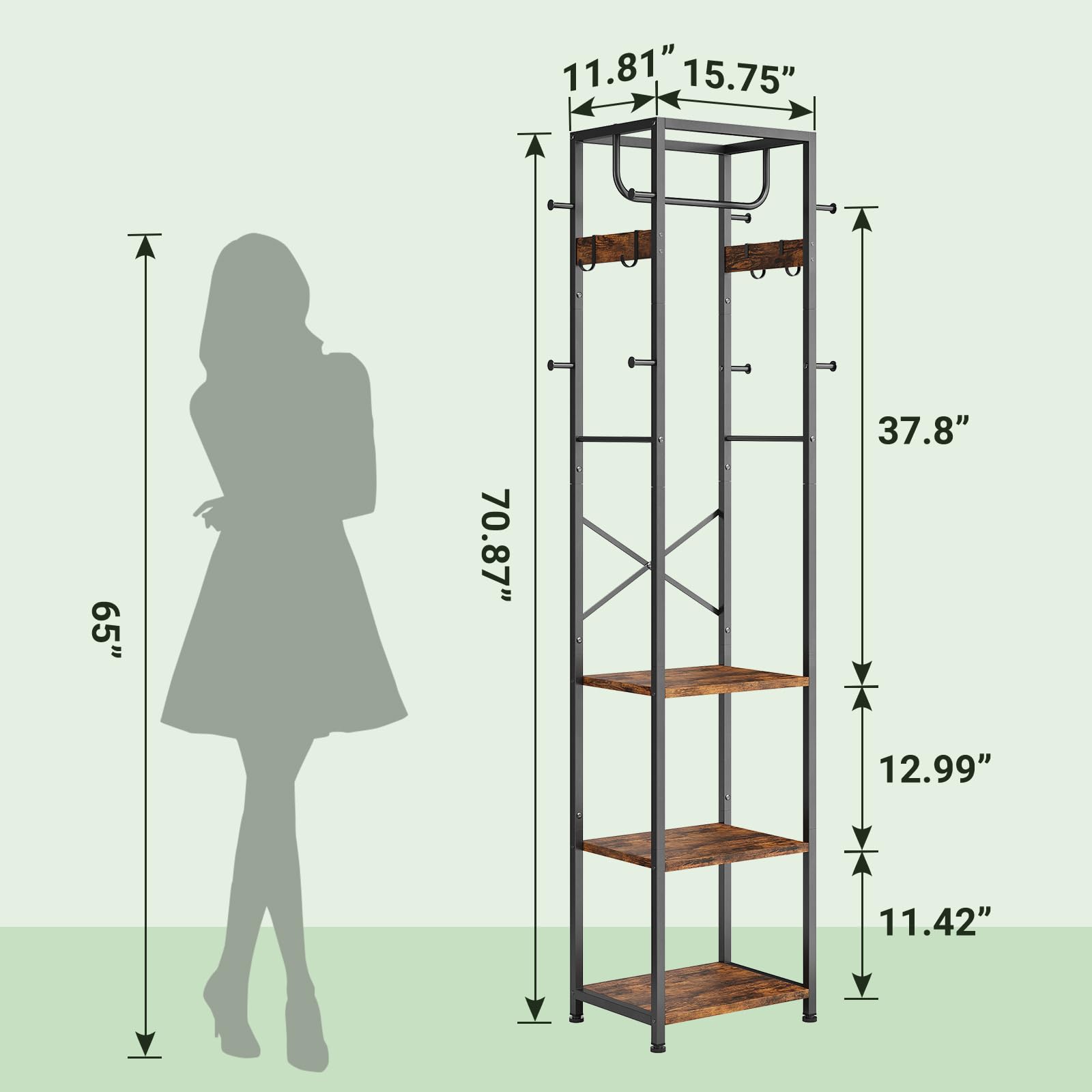 WZK 253111044238 Coatrack-Stands-Pedestals - View #3