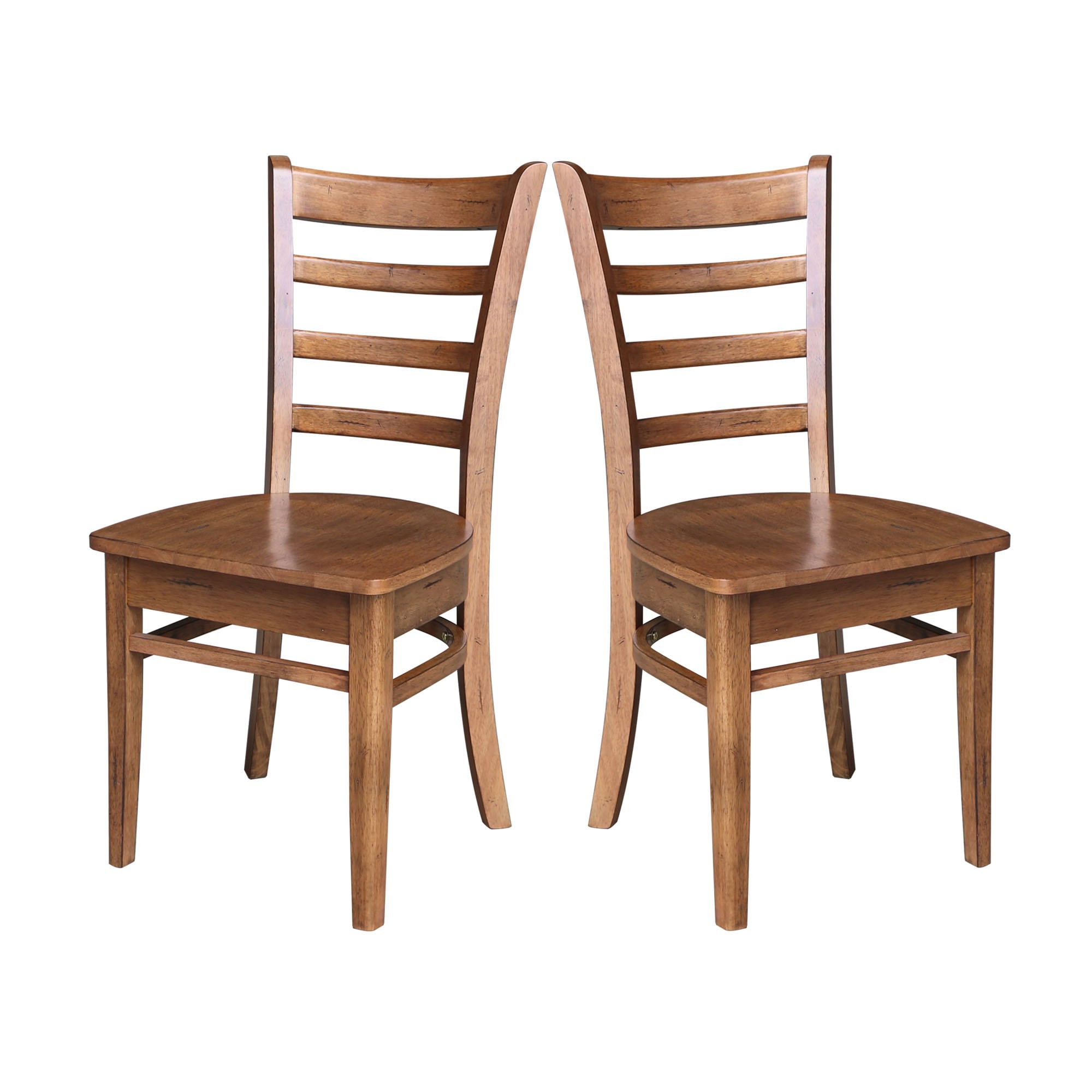 International Concepts C42-617P Set of 2 Traditional Dining Side Chair (Wood Frame)