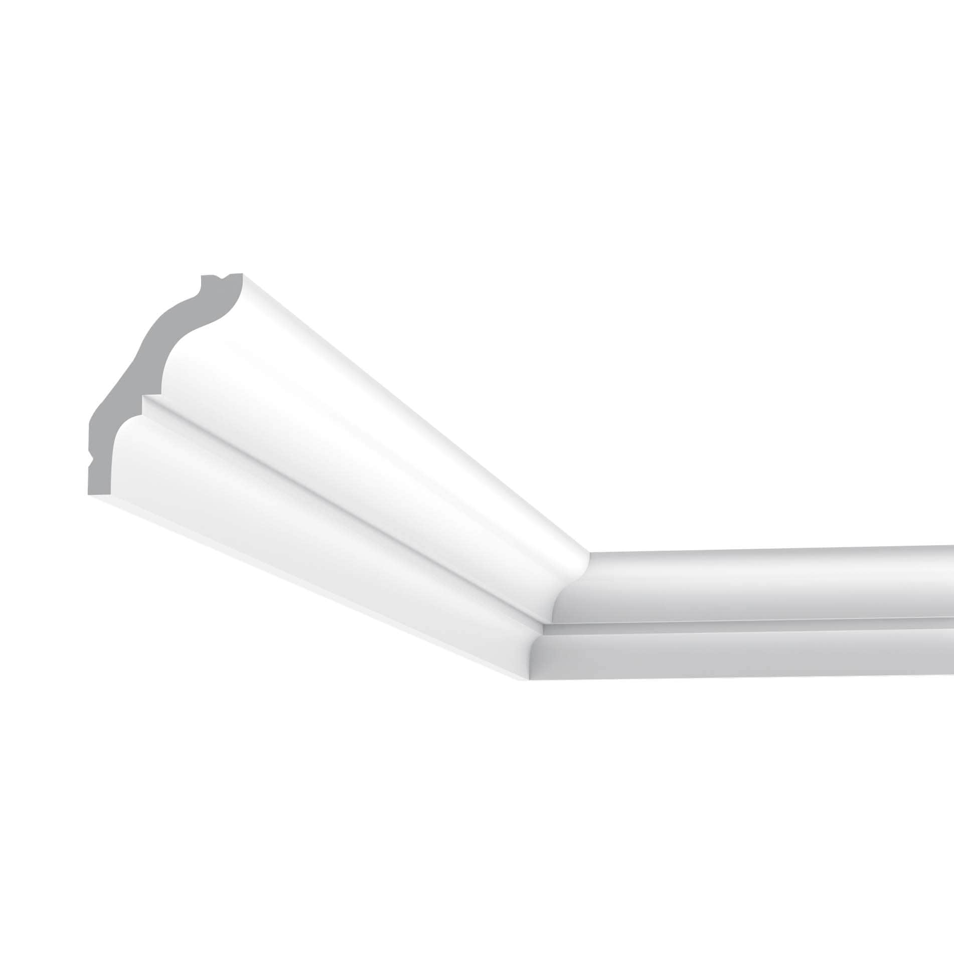 Orac Decor CX112-9PACK Orac Crown Moulding 78-in Primed Polystyrene Crown Moulding 9 -Pack