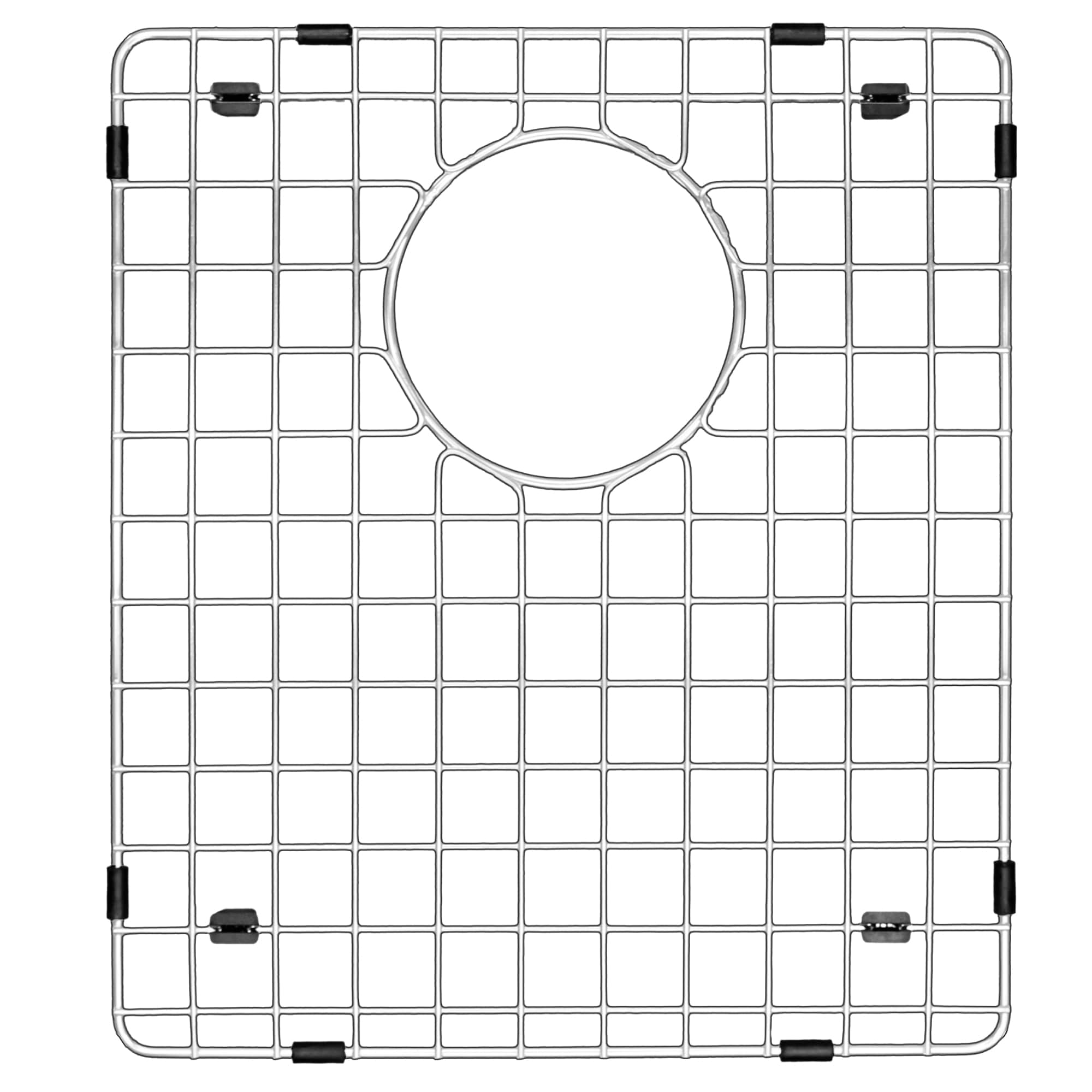 Karran GR-3020 GR-3020 Bottom Grids 14.5-in x 13-in Back Center Drain Stainless Steel Sink Grid