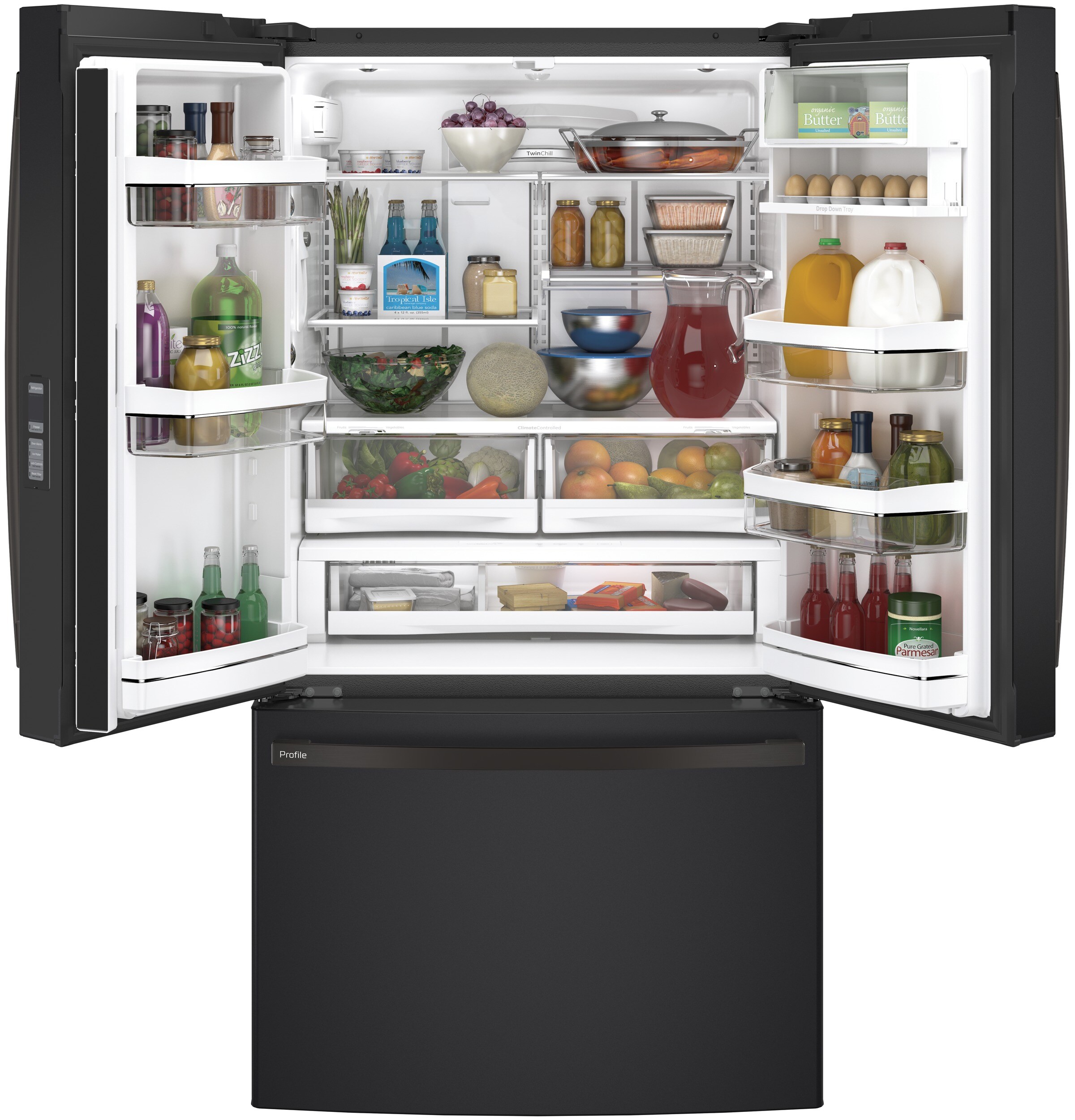 GE Profile 23.1-cu ft Counter-depth French Door Refrigerator with