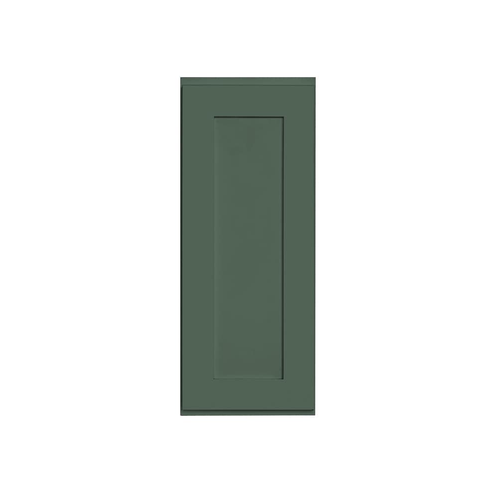 RELIABILT LS-SB-W1230R Monroe 12-in W x 30-in H x 12-in D Basil Green Wall Ready to assemble Plywood Cabinet (Recessed Panel Shaker)