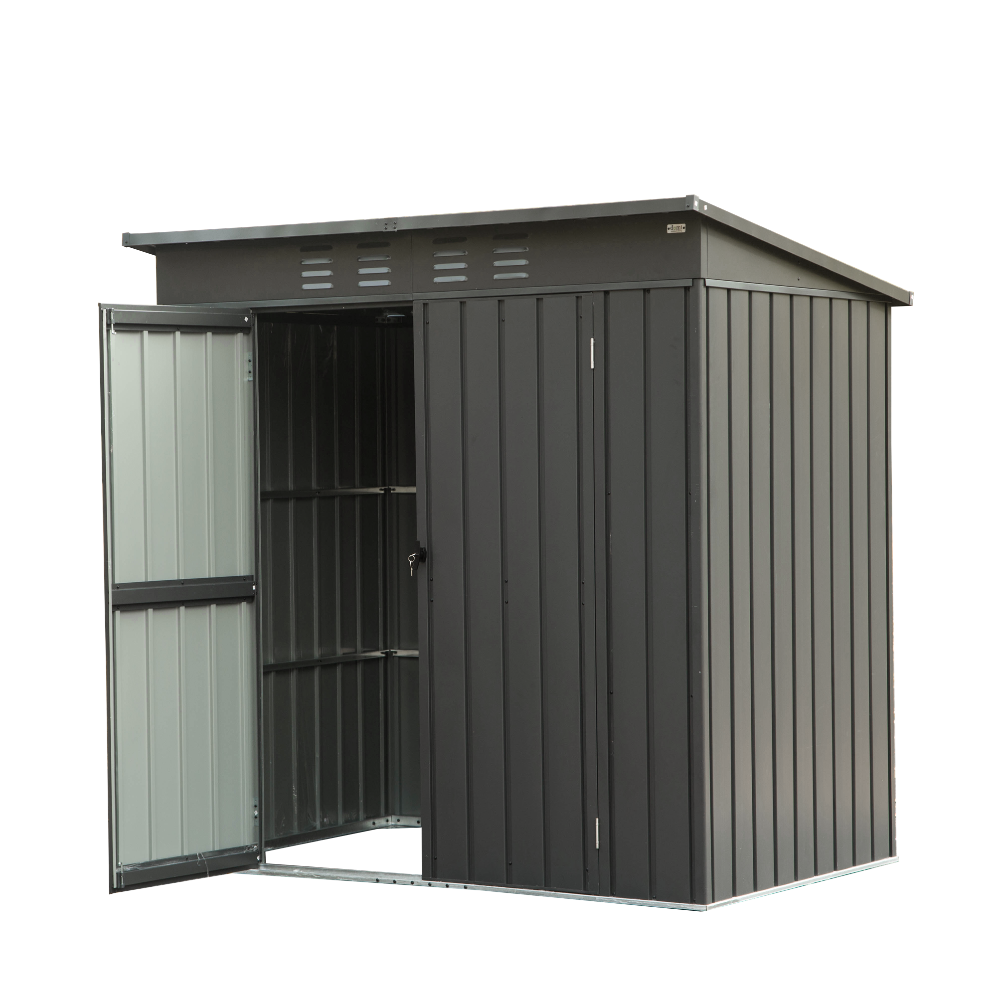 Kahomvis CREF-QP211-33 4-Feet x 6-Feet Galvanized steel Storage Shed