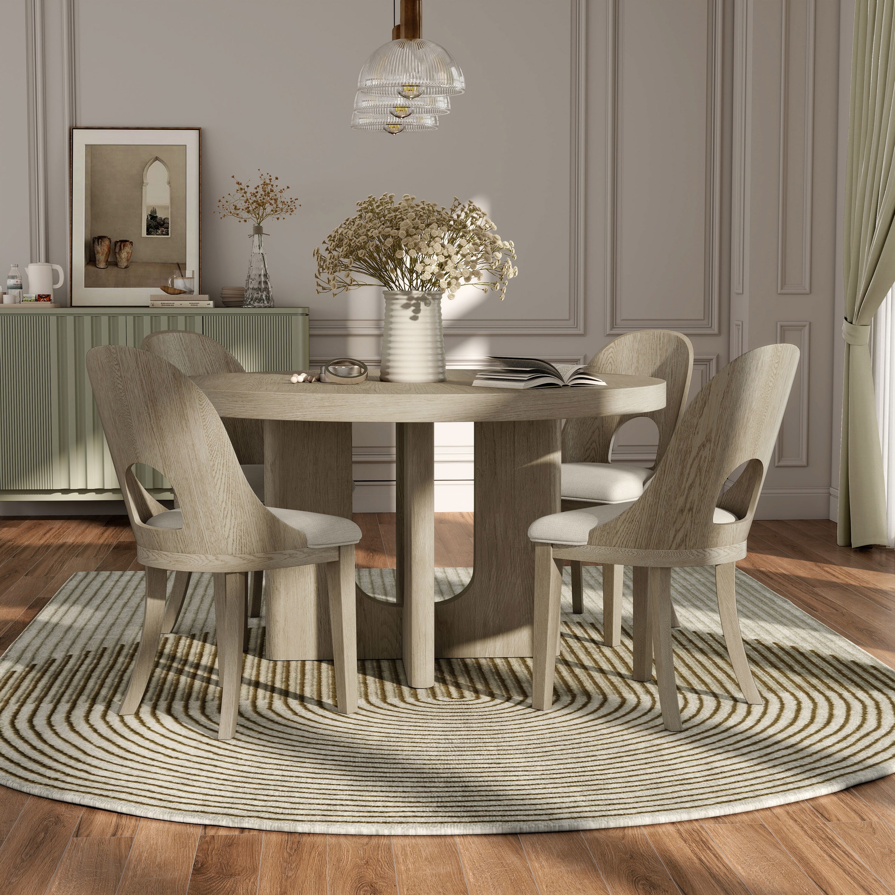 Furniture of America IDF39004AKRT5PC Dining-Sets - View #2