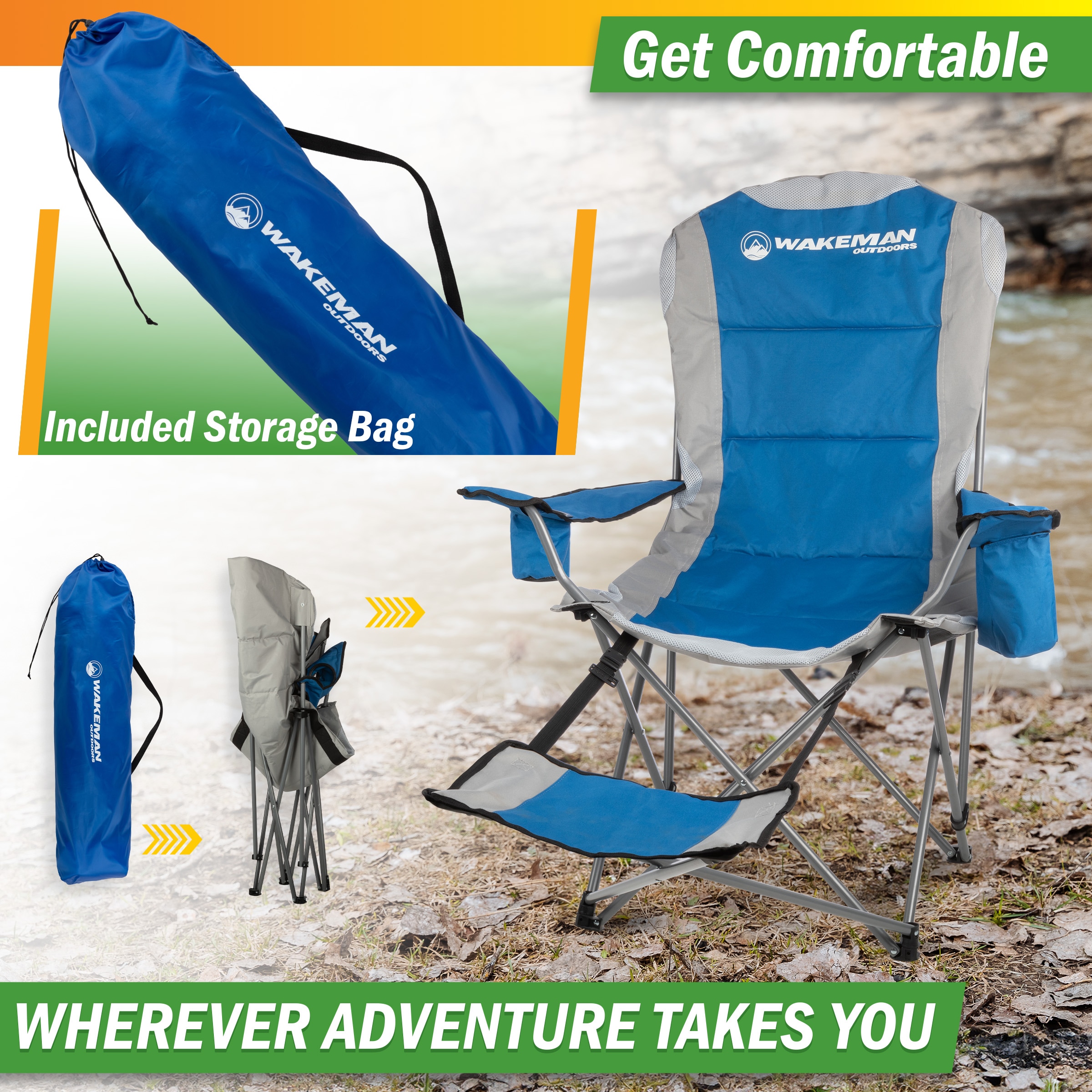 Wakeman 75-CMP1124 Beach-Camping-Chairs - View #6