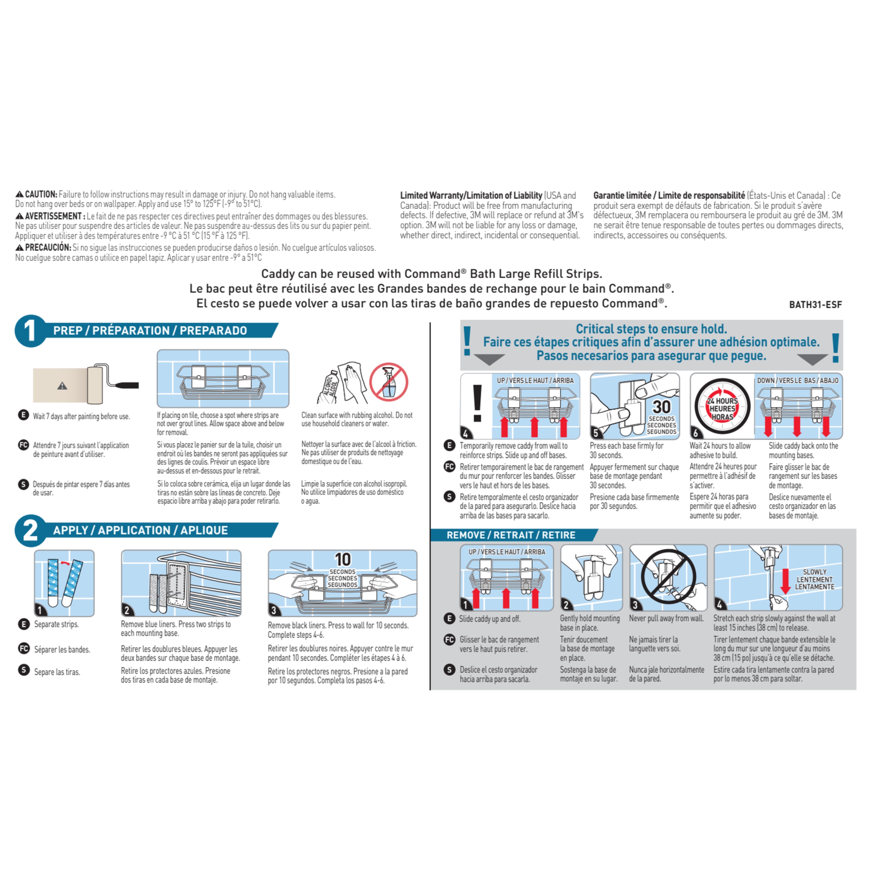 Command BATH31-SN-ESF Hanging-Shower-Caddies - View #10