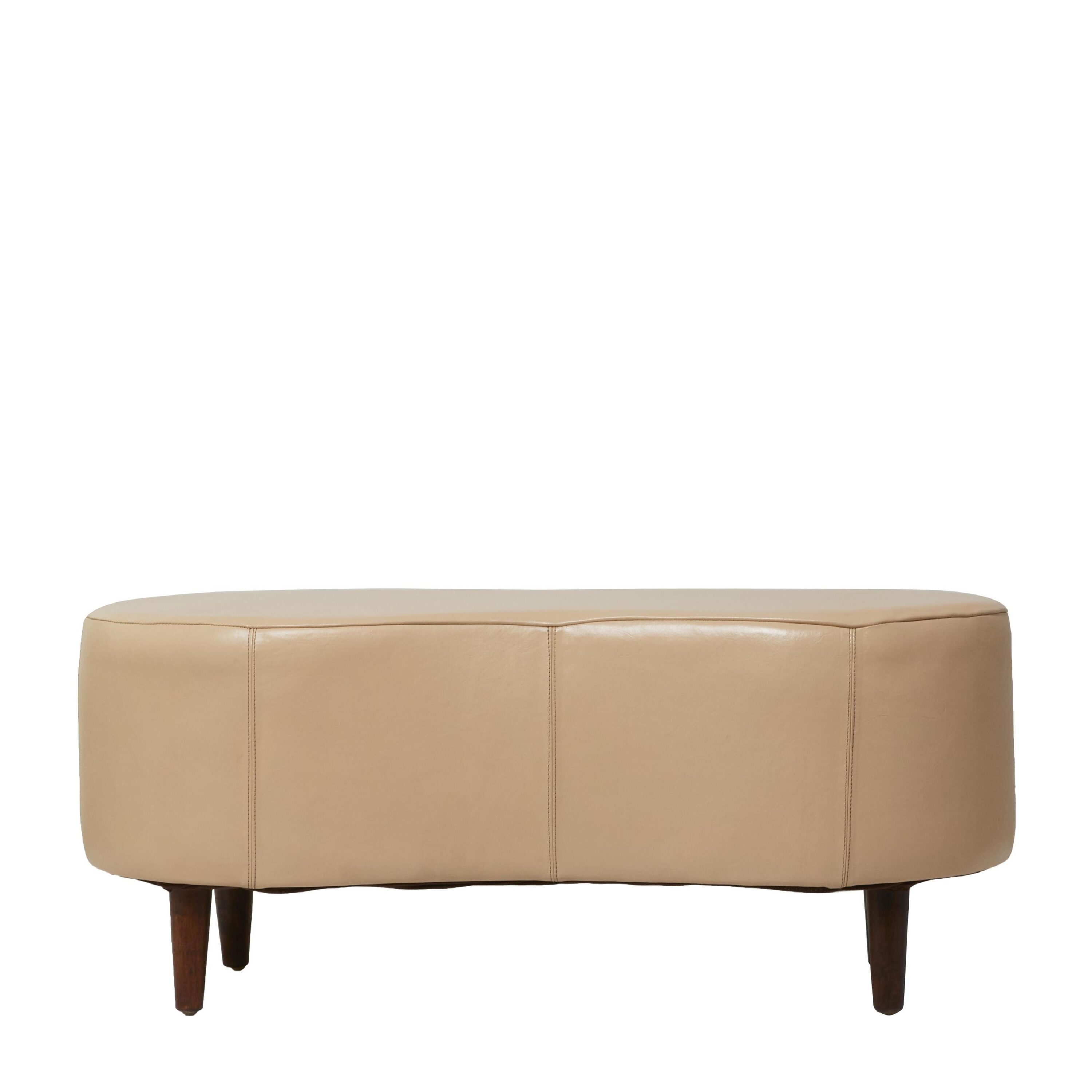 Grayson Lane Modern Beige Upholstered Curved with Tapered Wooden Legs ...