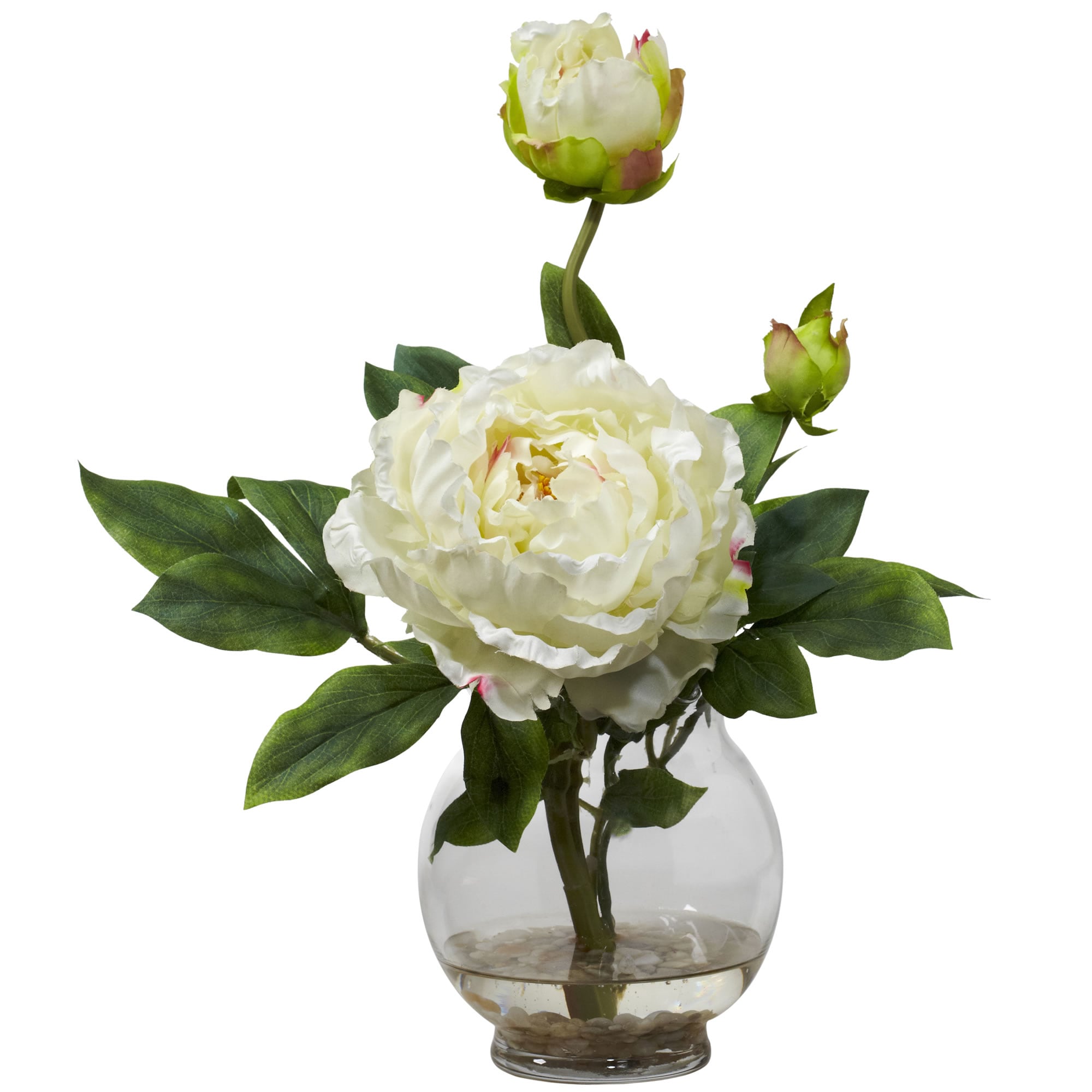 Nearly Natural 1278-WH 13.5-Inches White Indoor Desktop Silk Artificial flower