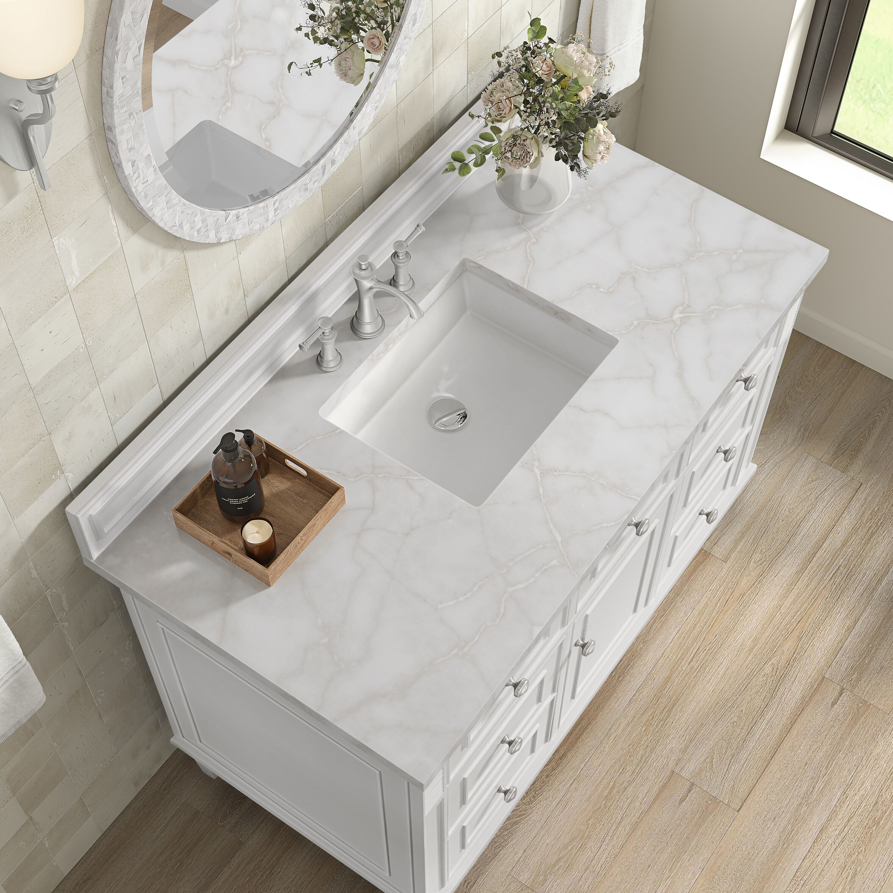 James Martin Vanities 424-V48-BW-3WZ Bath-Vanity-Combo - View #5