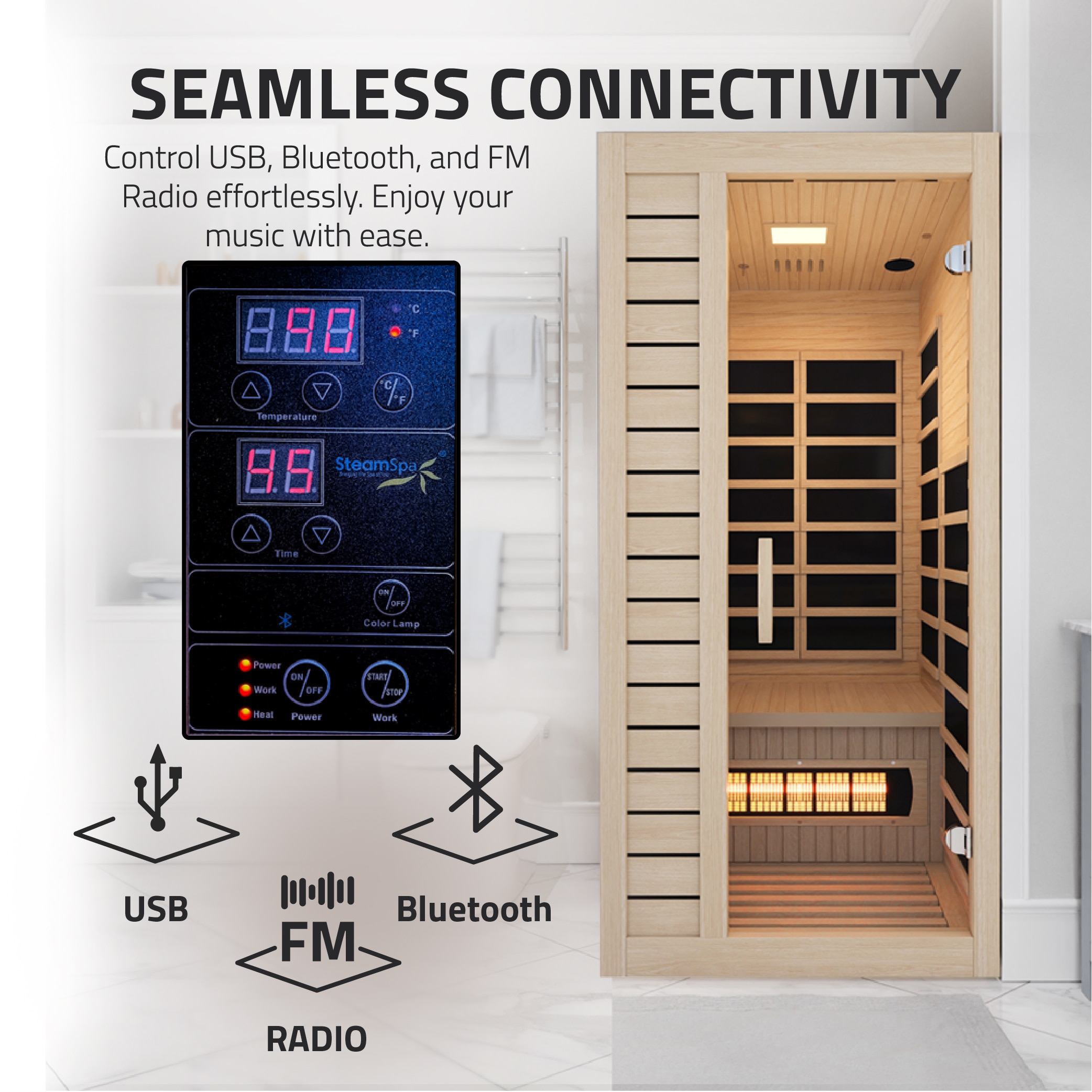 SteamSpa SC-SS0013-GS Indoor-Saunas - View #4