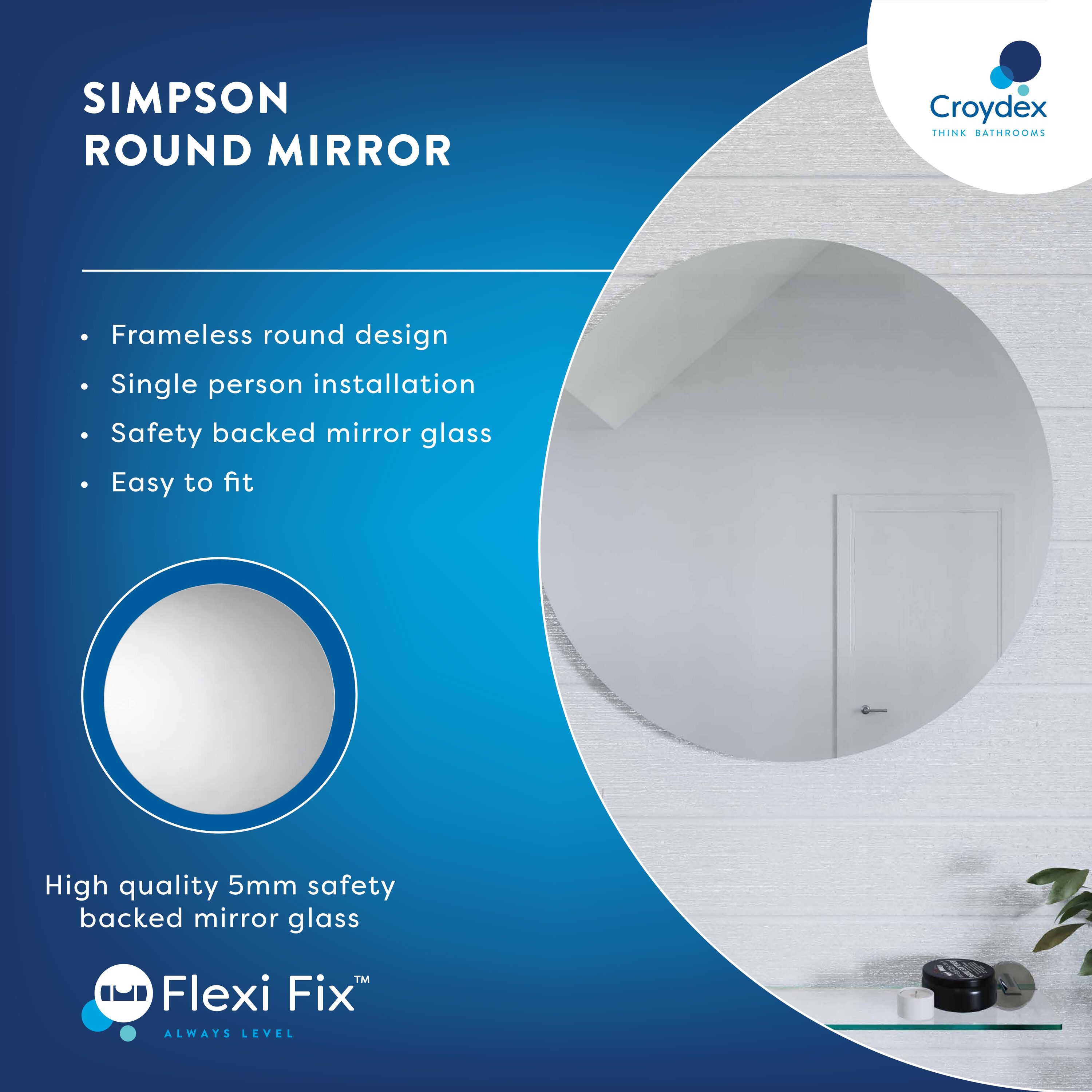 Croydex MM701500US Framed-Bath-Mirrors - View #6