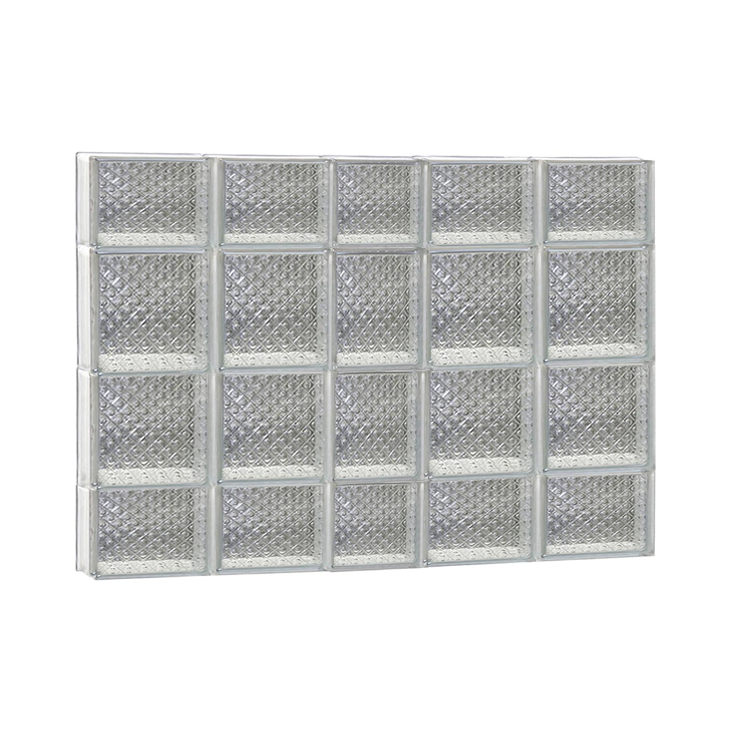 REDI2SET S3828DP Diamond Glass 36-3/4-in x 27-in Frameless Replacement Glass Block Window