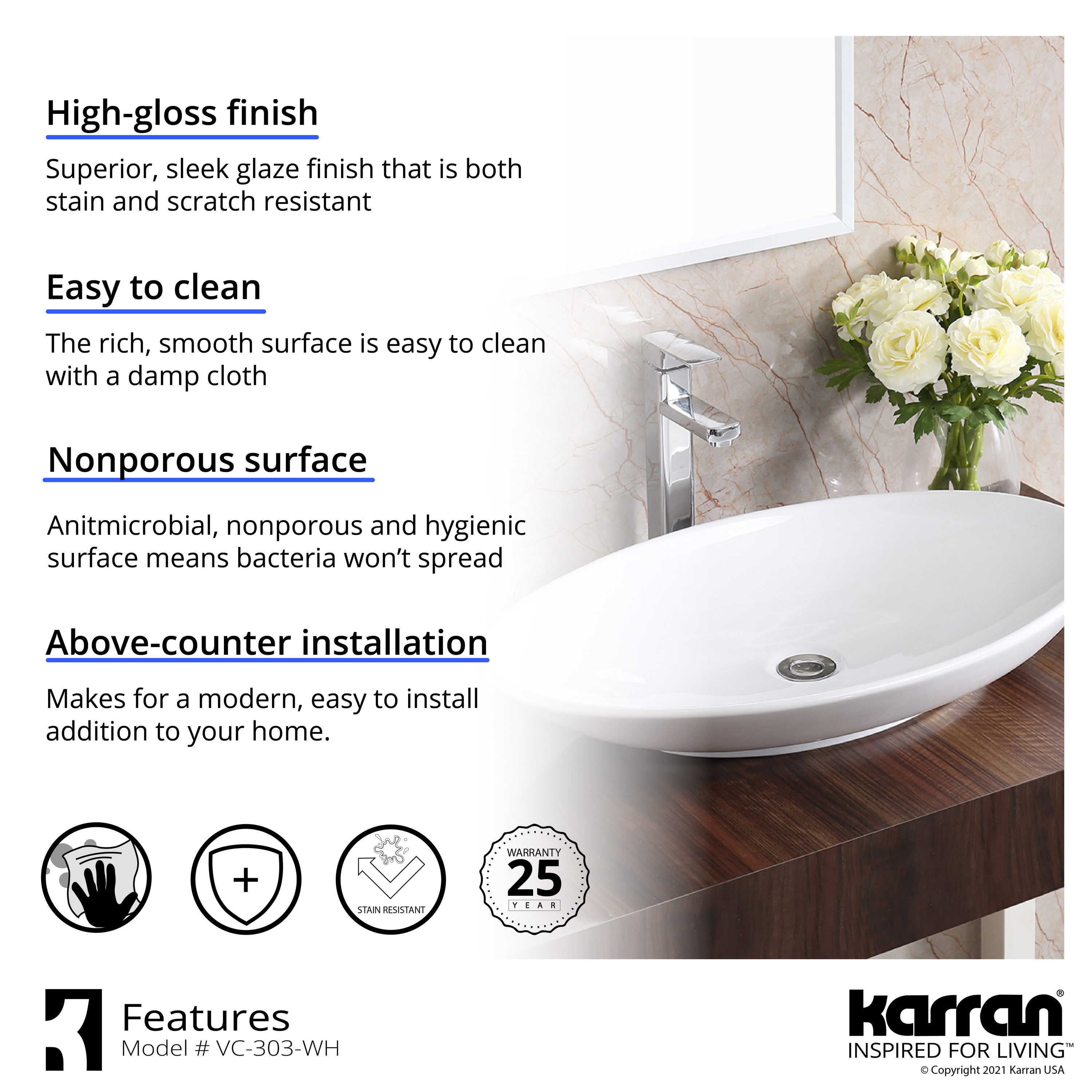 Karran VC-303-WH Bath-Sink - View #5