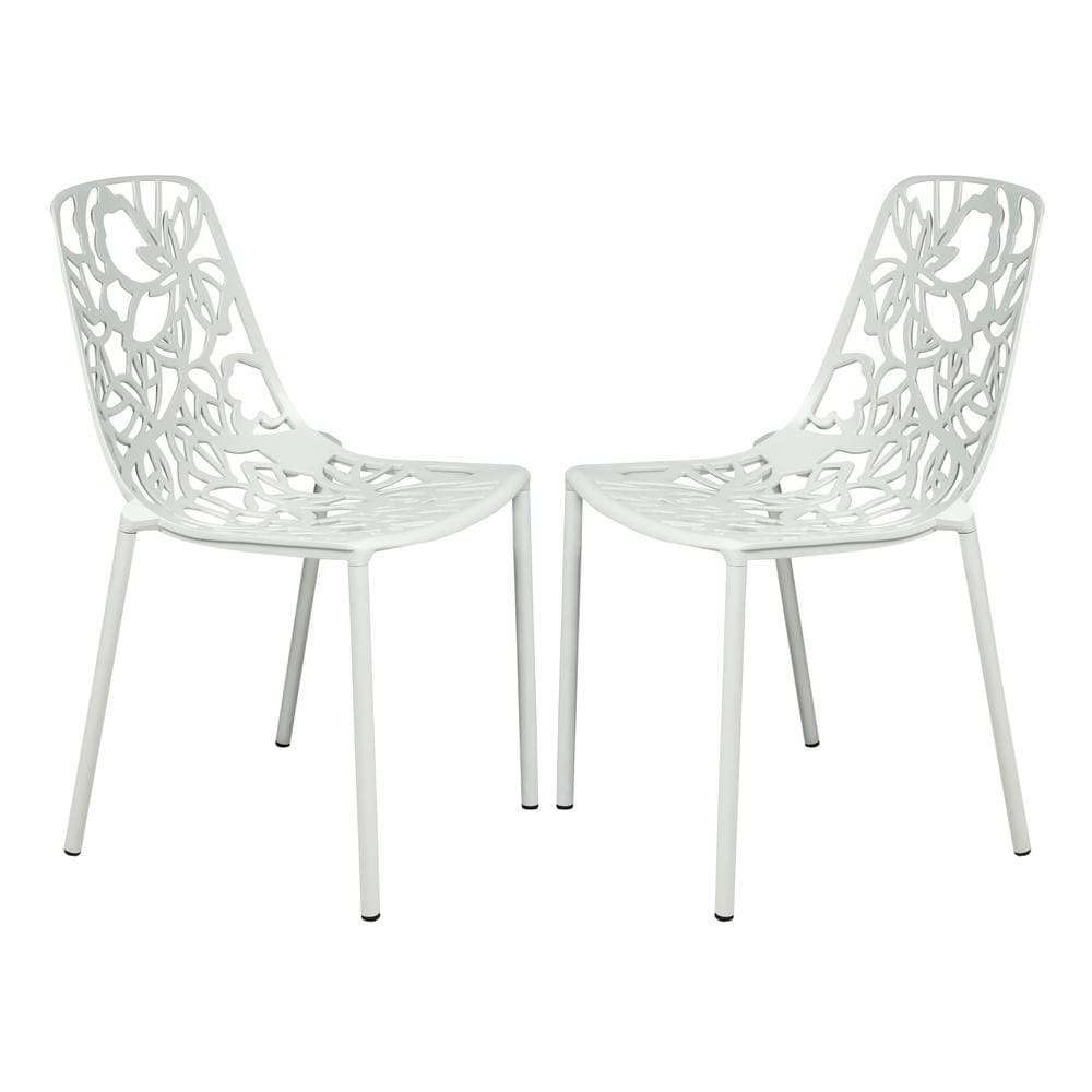 Leisuremod BG3143558 Modern Devon Aluminum Chair Set of 2