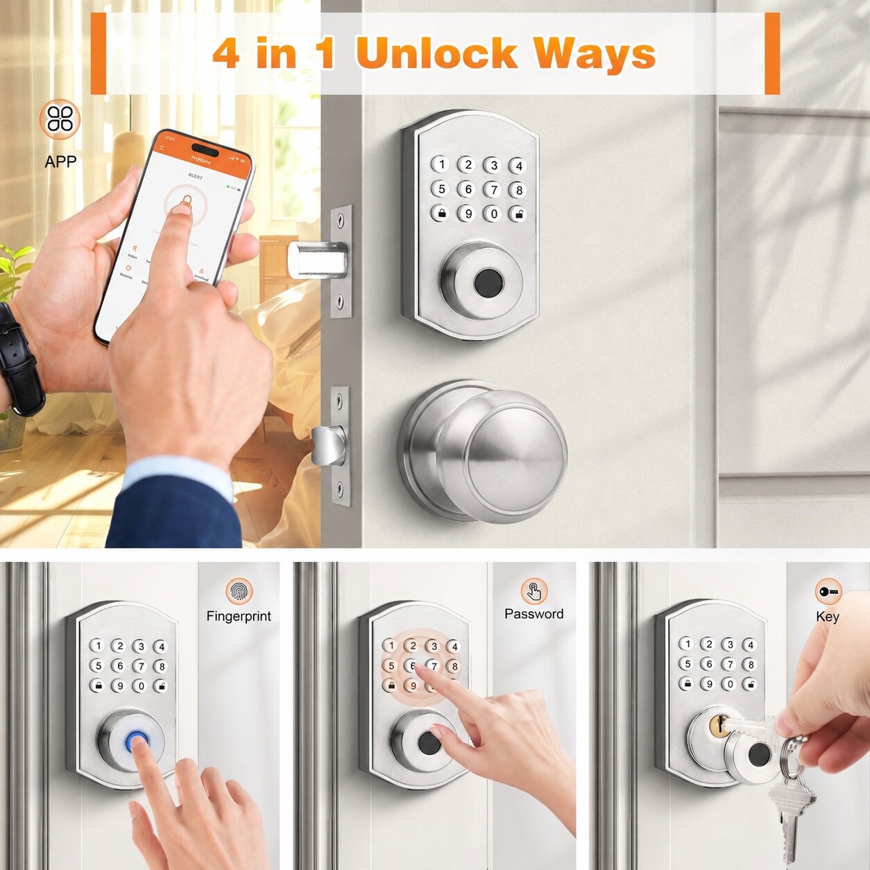 Ahfiwaso LAH0710H024 Electronic-Door-Locks - View #2