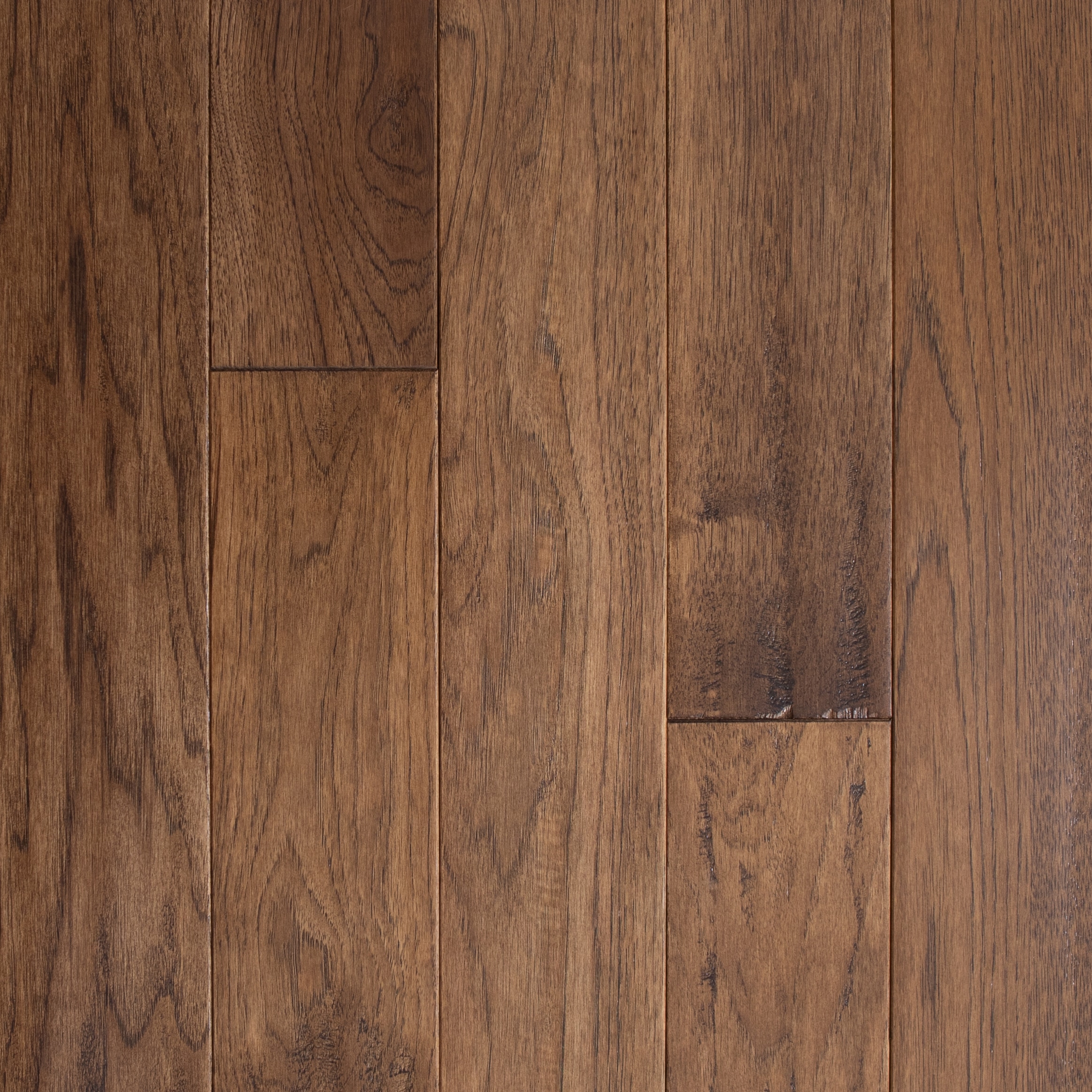 Provincial Hickory 5-in W x 3/4-in T x Varying Length Distressed Solid Hardwood Flooring (20-sq ft) in Brown | - allen + roth 22944