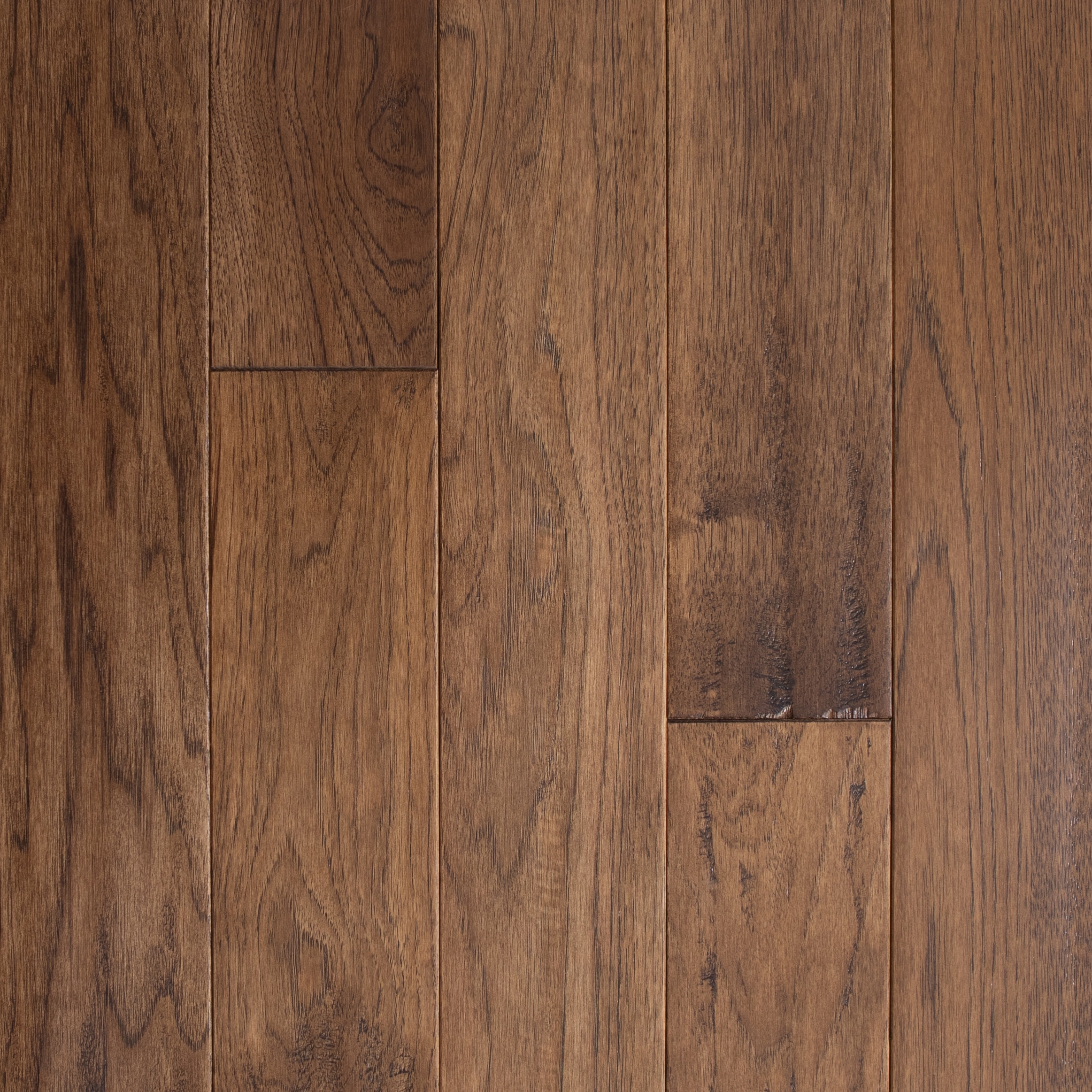 Provincial Hickory 5-in W x 3/4-in T Varying Length Distressed Solid Hardwood Flooring (20-sq ft / Carton) in Brown | - allen + roth 22944