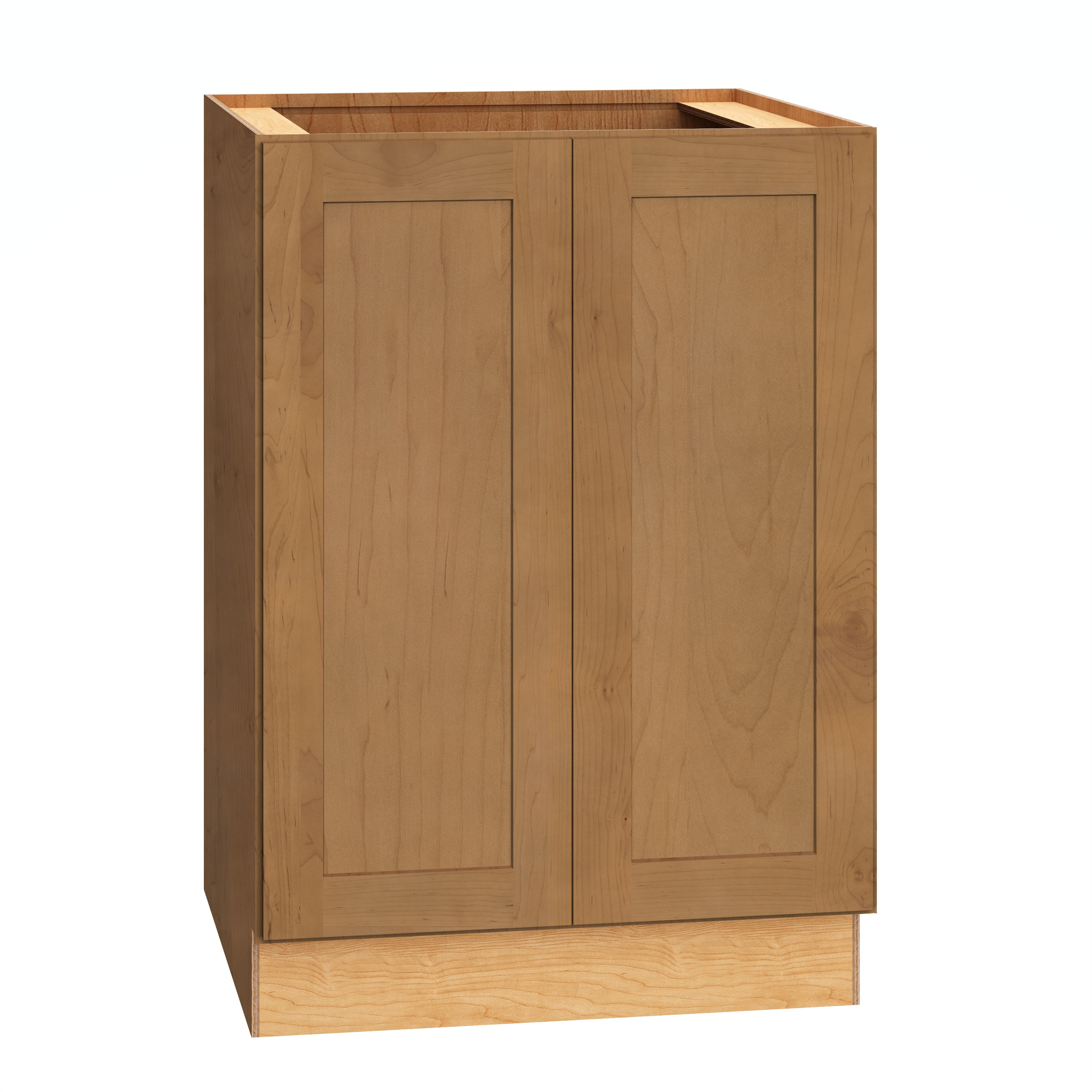 Diamond Express 62L-B24FH Jamestown 24-in W x 34.5-in H x 24-in D Sahara Brown Base Fully assembled Plywood Cabinet (Recessed Panel Shaker)