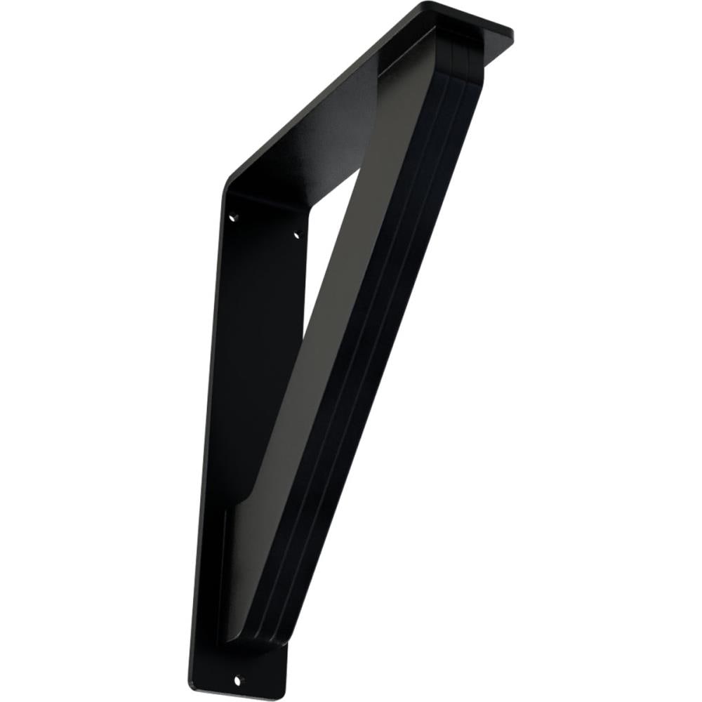 Ekena Millwork BKTM02X07X10TTR Traditional 7.5-in x 2-in x 10-in Black Wrought iron Countertop support bracket