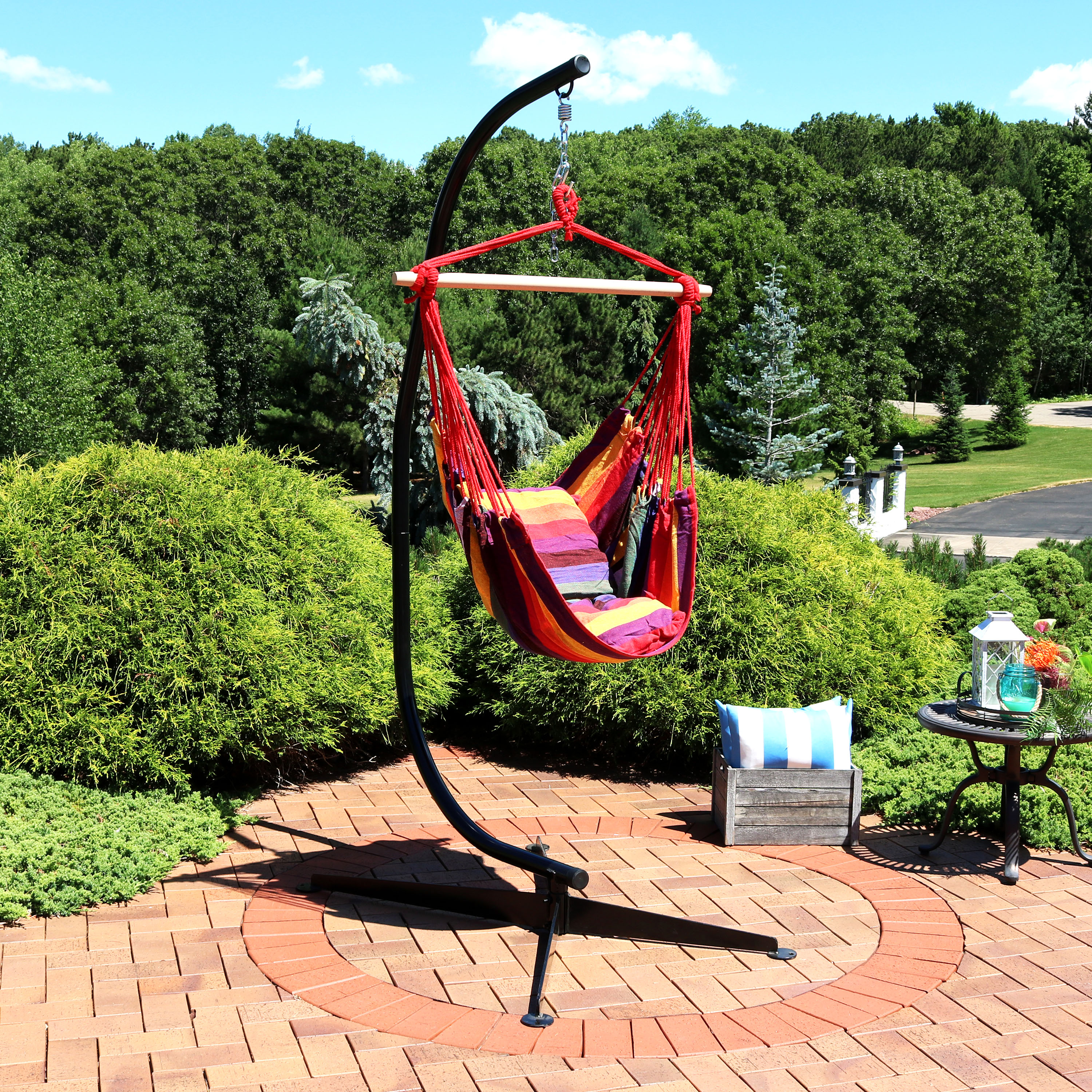 Sunnydaze Decor LY-HCS-SS-COMBO Sunset Fabric Hammock chair with Stand