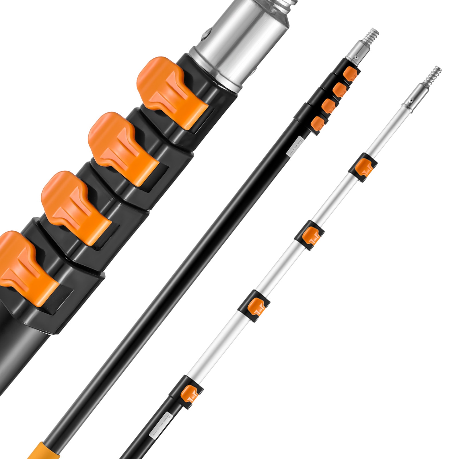 VEVOR Telescoping Pole 6 to 24 FT Pole Extension Multi-Purpose Pole Sturdy Aluminum Alloy Paint Extendable Pole with Flip-Lock Design Telescopic Pole for Painting Dusting and Cleaning #SC624YCGTYZG07452V0