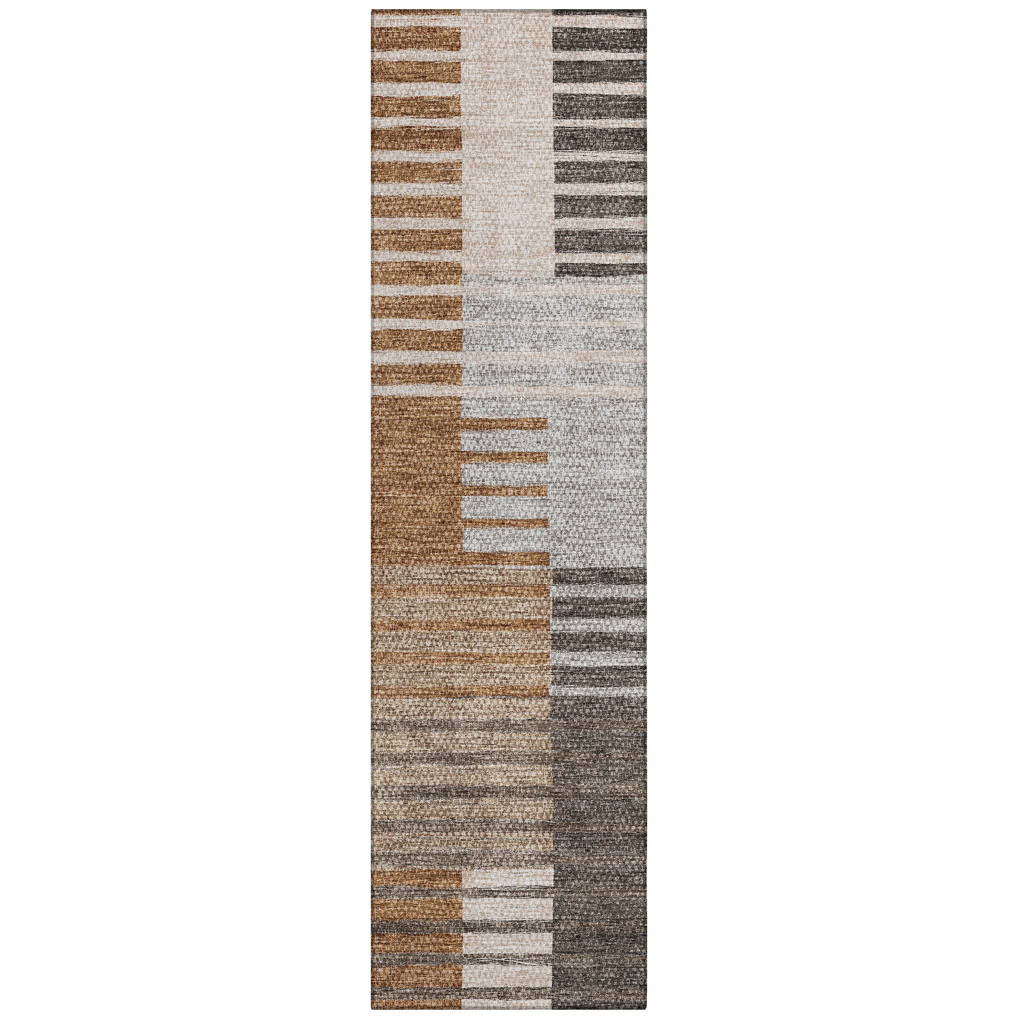 Addison Rugs ACN687PK2X8 Chantille ACN687PK 2 x 7 (ft) Polyester Paprika Rectangular Indoor/Outdoor Geometric Machine washable Area rug