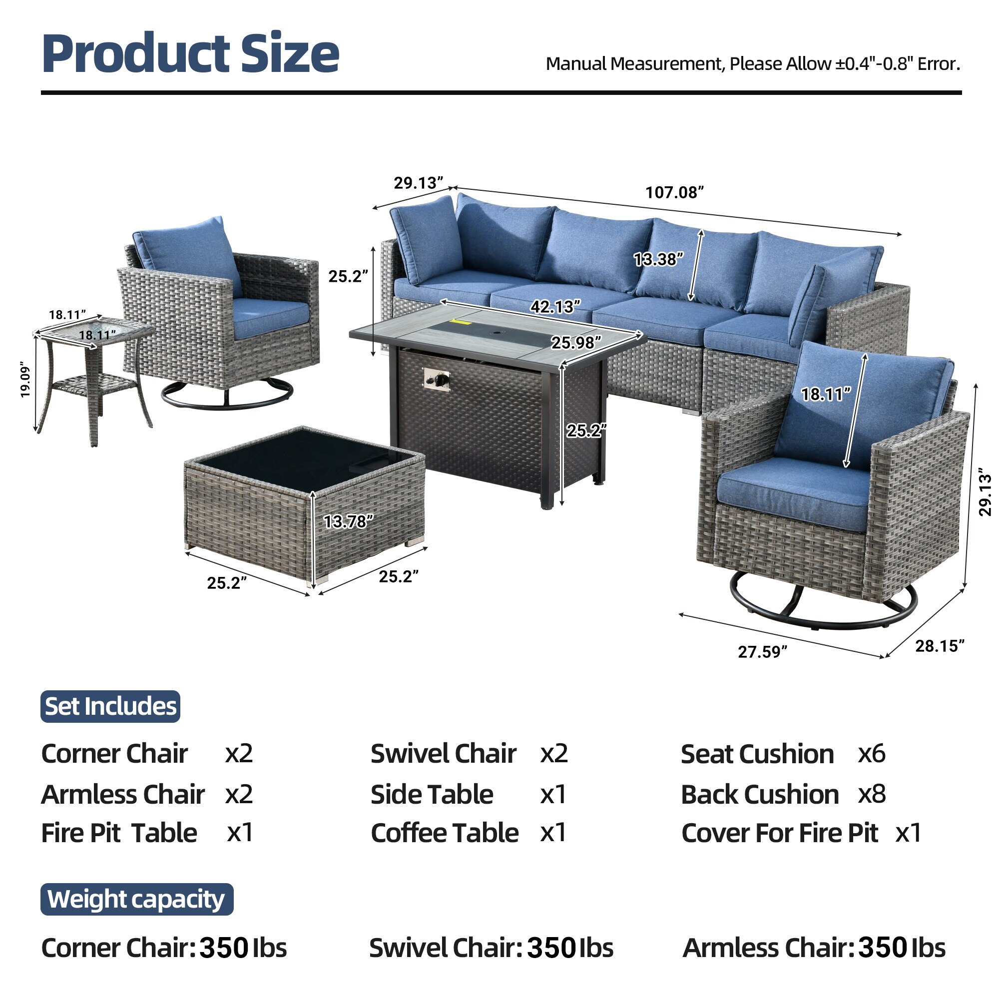 XIZZI XIHOPS3055-RC3IFP Patio-Sofas-Daybeds - View #14