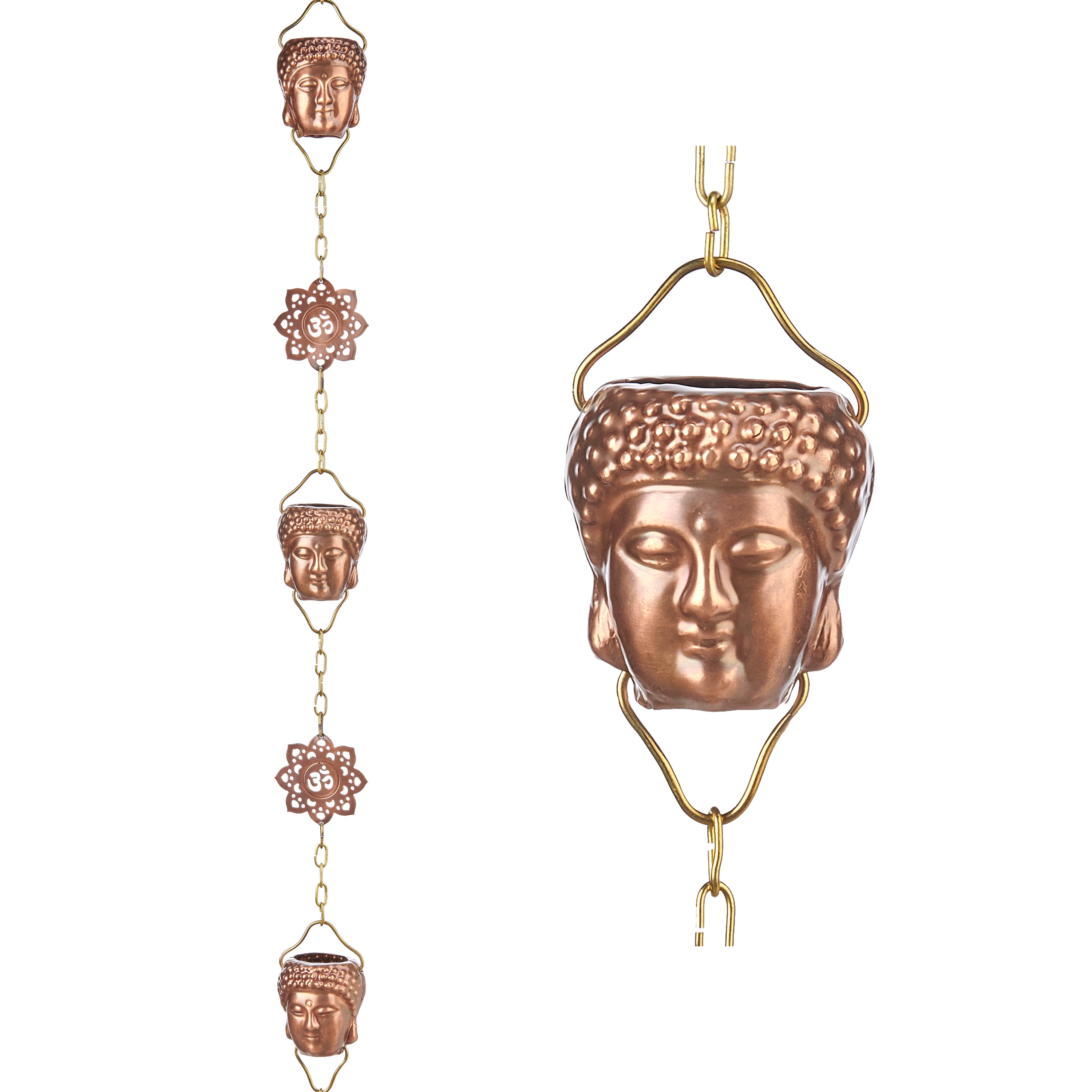 Good Directions 474P-8 8.5-Feet Copper Single link Rain Chains