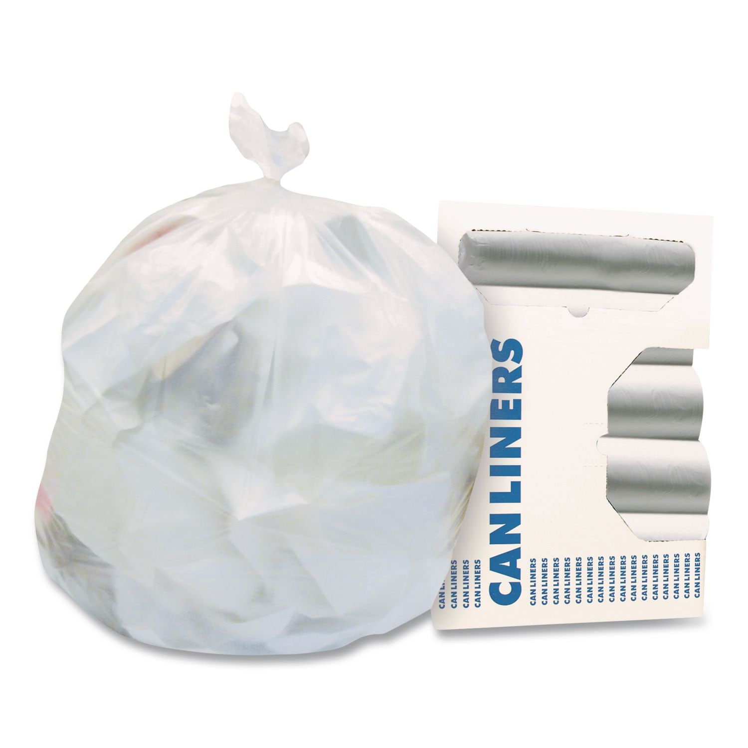 Heritage High-Density Waste Can Liners 4 gal 6 mic 17 in x 18 in Natural 2000/Carton
