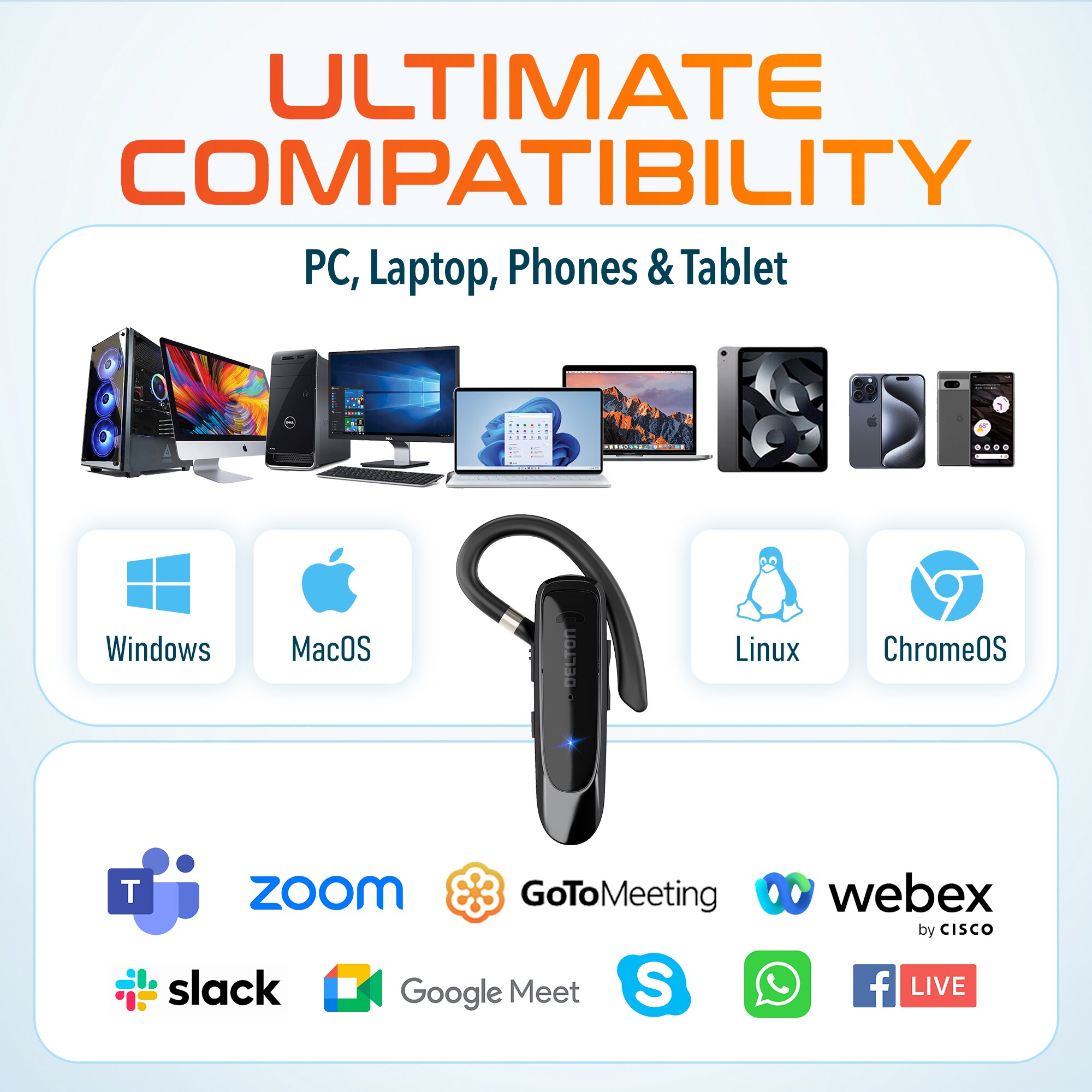Delton DBH22X headphones - View #6