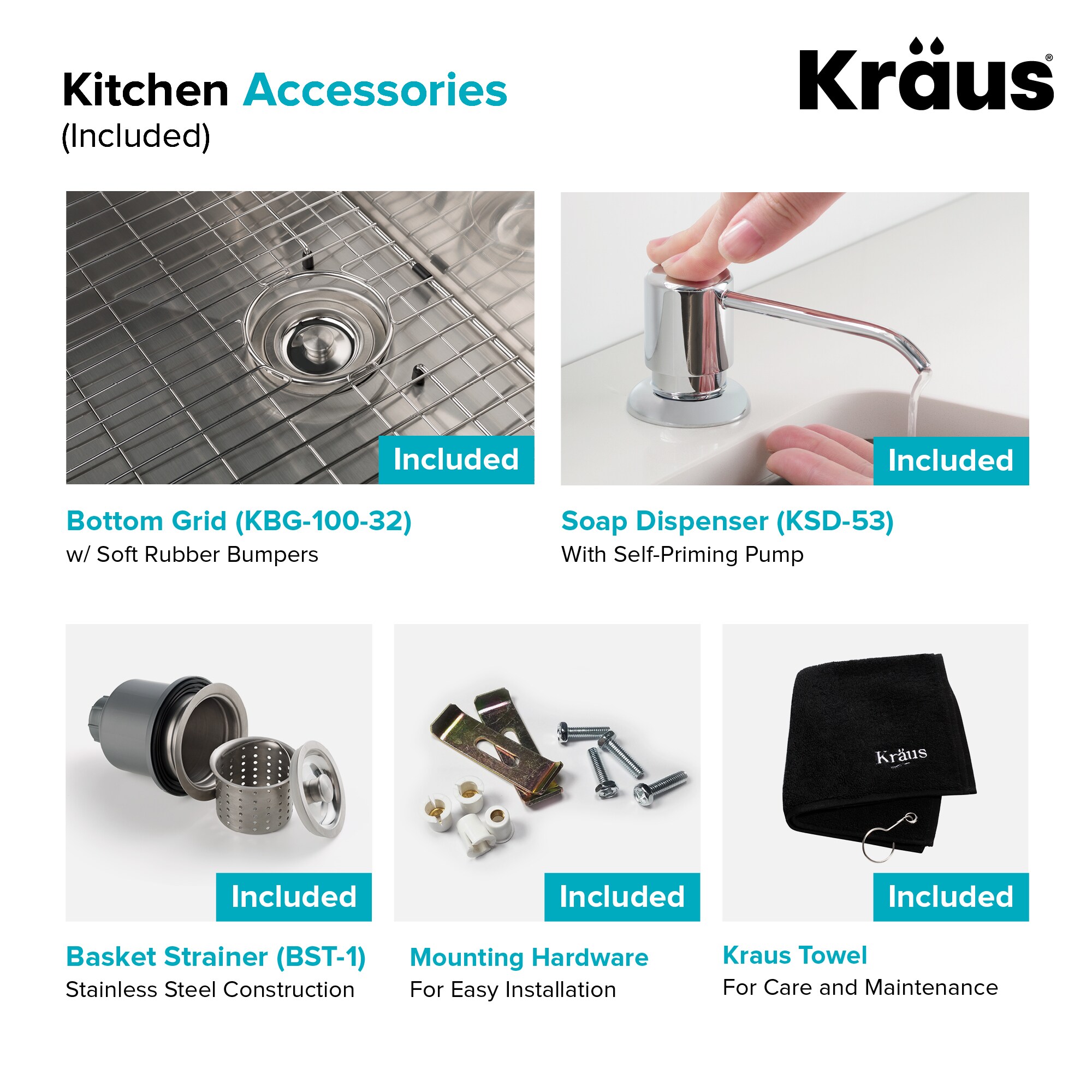Kraus KHU100-32-1610-53CH Kitchen-Sinks - View #10
