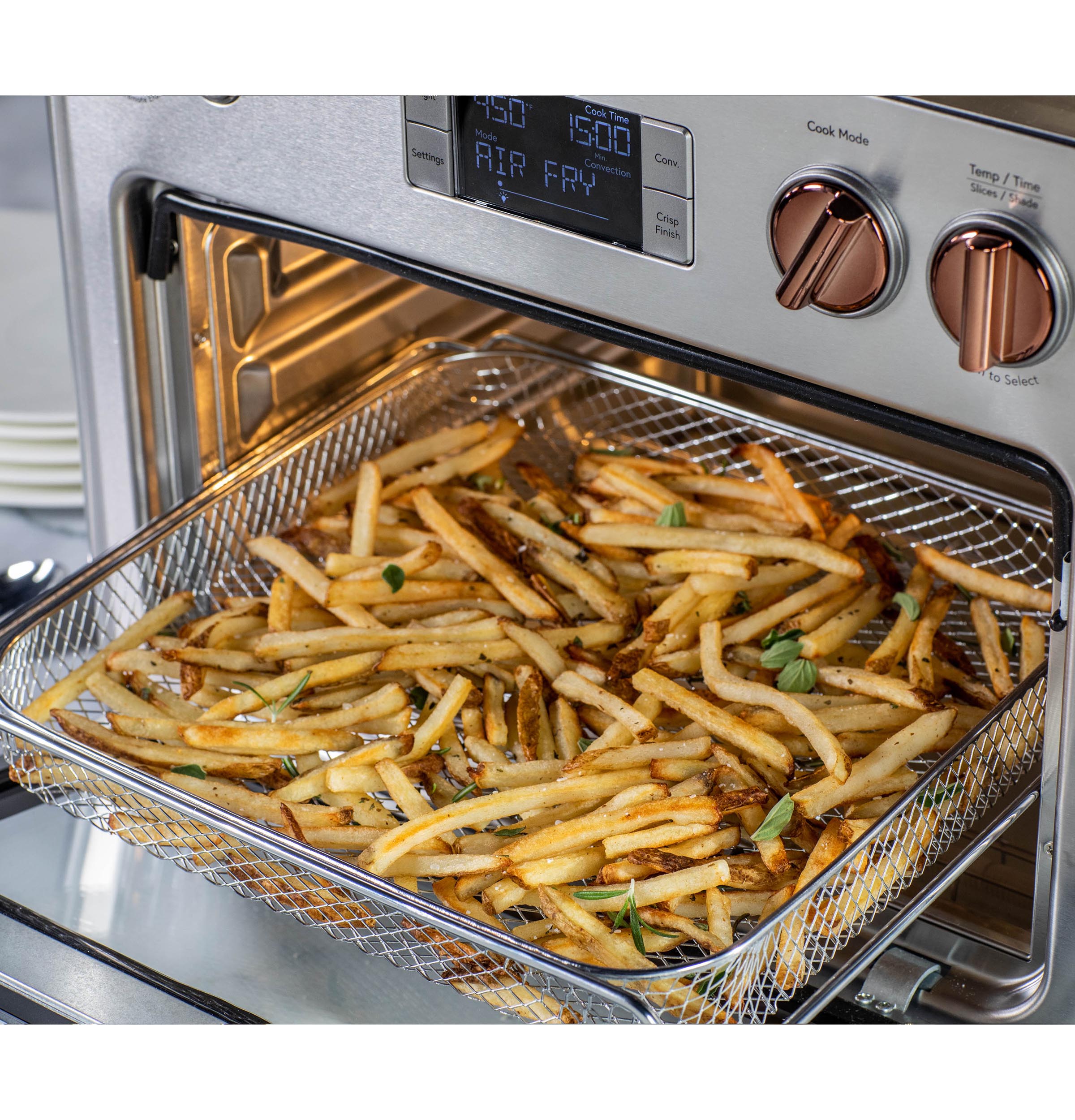 Stainless Steel Countertop Toaster Oven with Air Fry