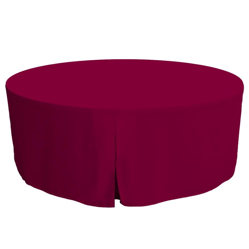 WestPoint Home 028828404497 Tablevogue Table Cover Collection Fitted Indoor/Outdoor Garnet Table Cover for 72-in round