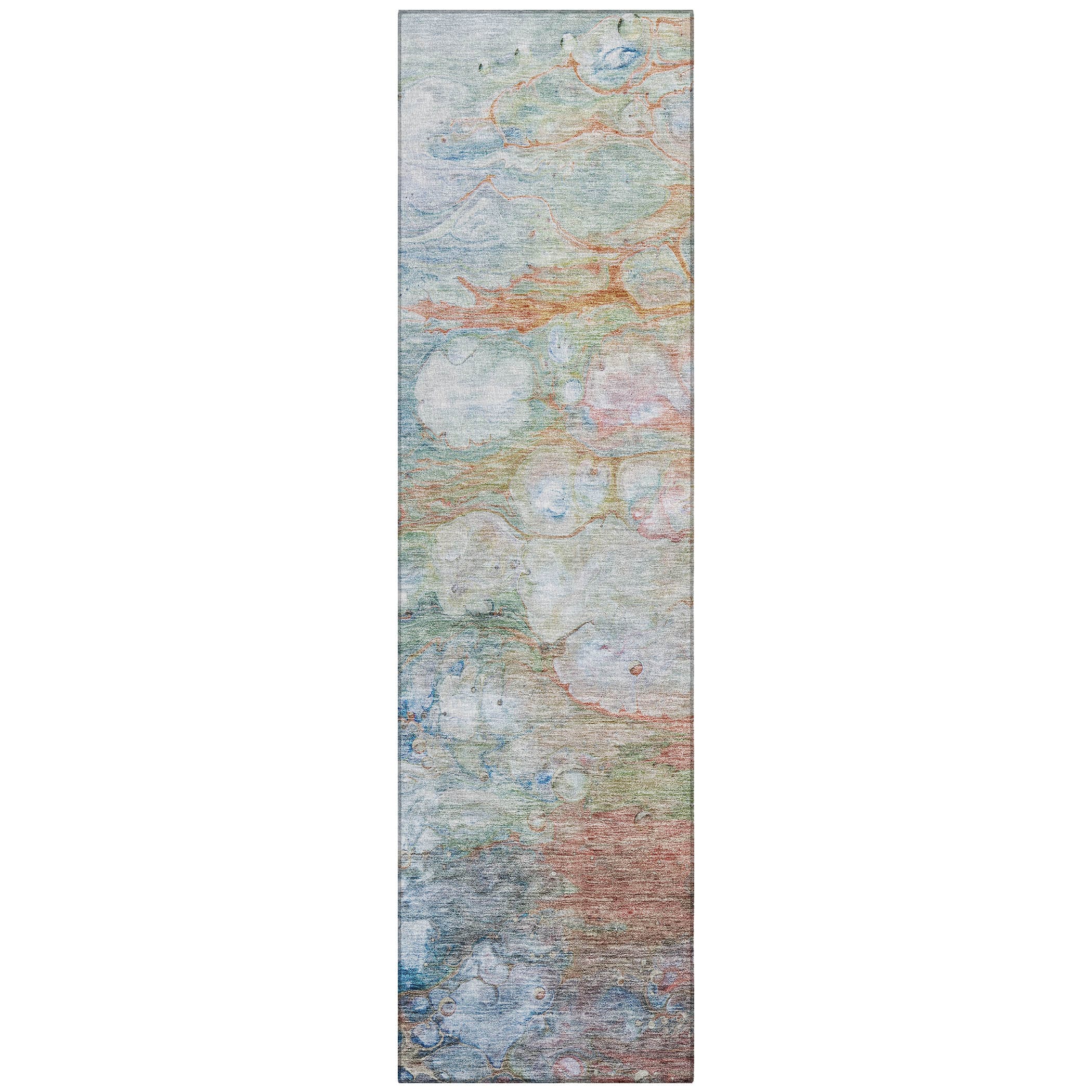 Addison Rugs ACN698CR2X8 Chantille ACN698CR 2 x 7 (ft) Polyester Coral Rectangular Indoor/Outdoor Geometric Machine washable Area rug
