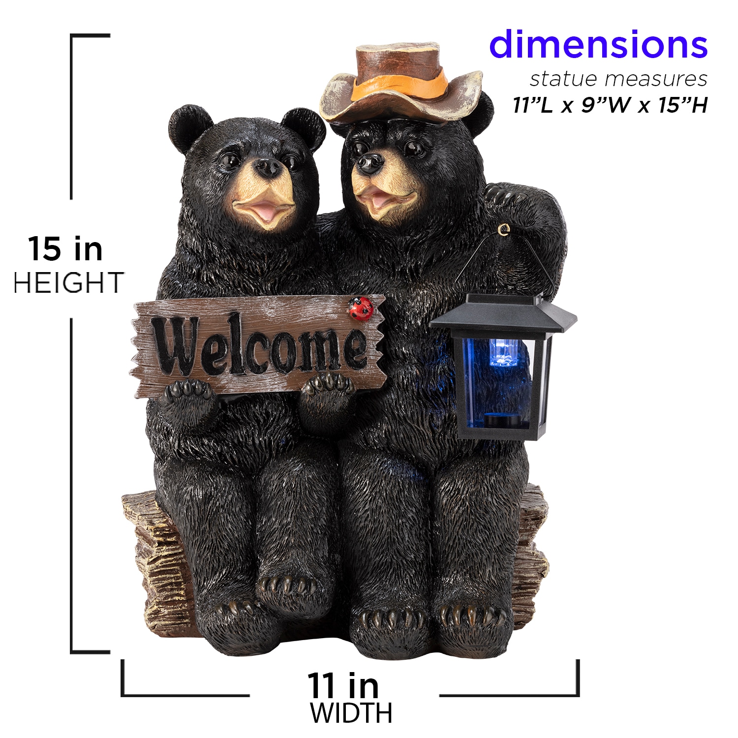 Alpine Corporation LWA122SLR Outdoor-Decorative-Lanterns - View #3