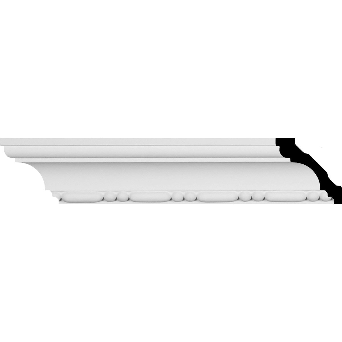 Ekena Millwork MLD02X02X03MD Medea 2-1/4-in x 7-ft 10-1/2-in Primed Urethane MLD02X02X03MD Crown Moulding